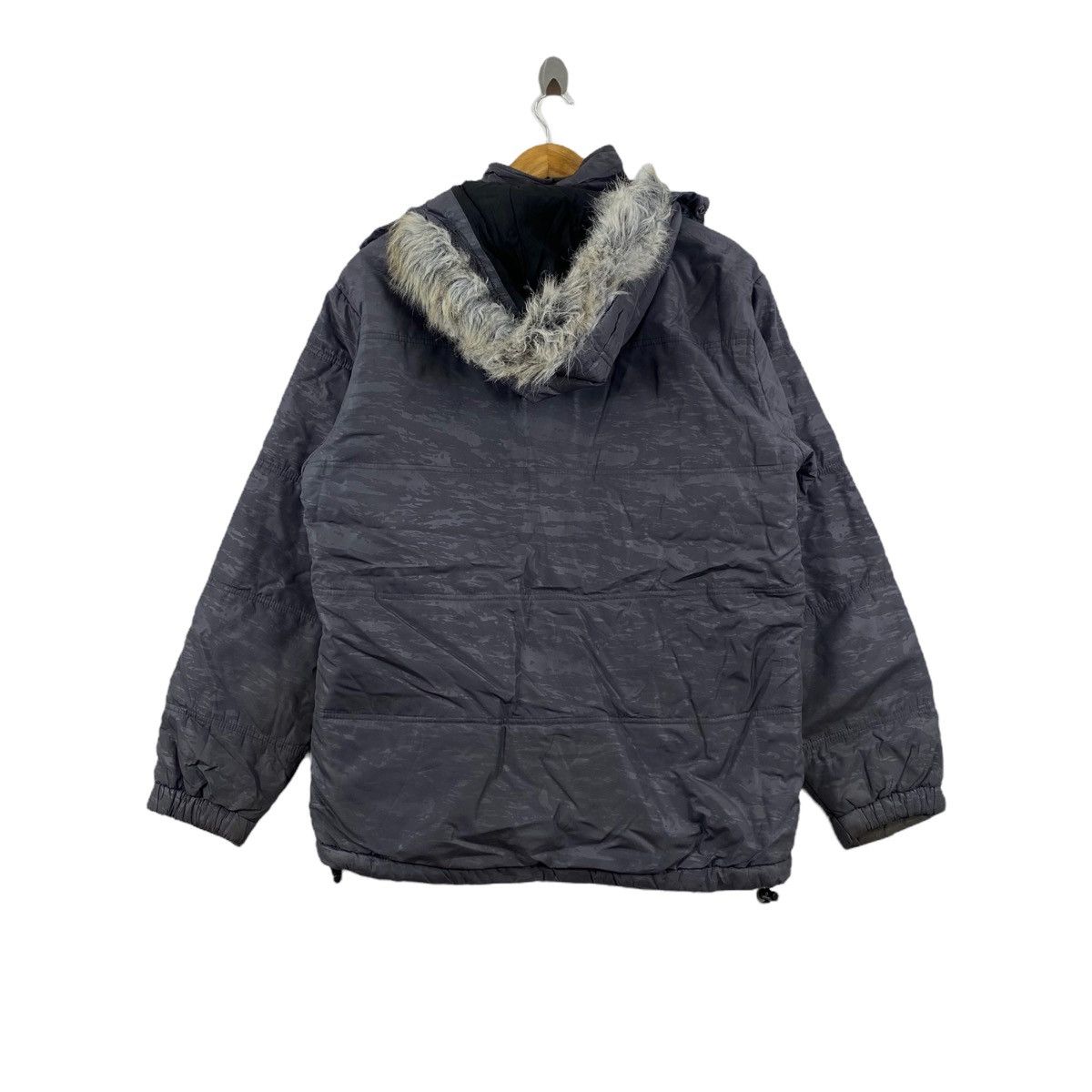 Airwalk × Japanese Brand AIRWALK Skateboard Japanese Brand Hooded Grey Bomber Jacket Size US L / EU 52-54 / 3 - 3 Thumbnail