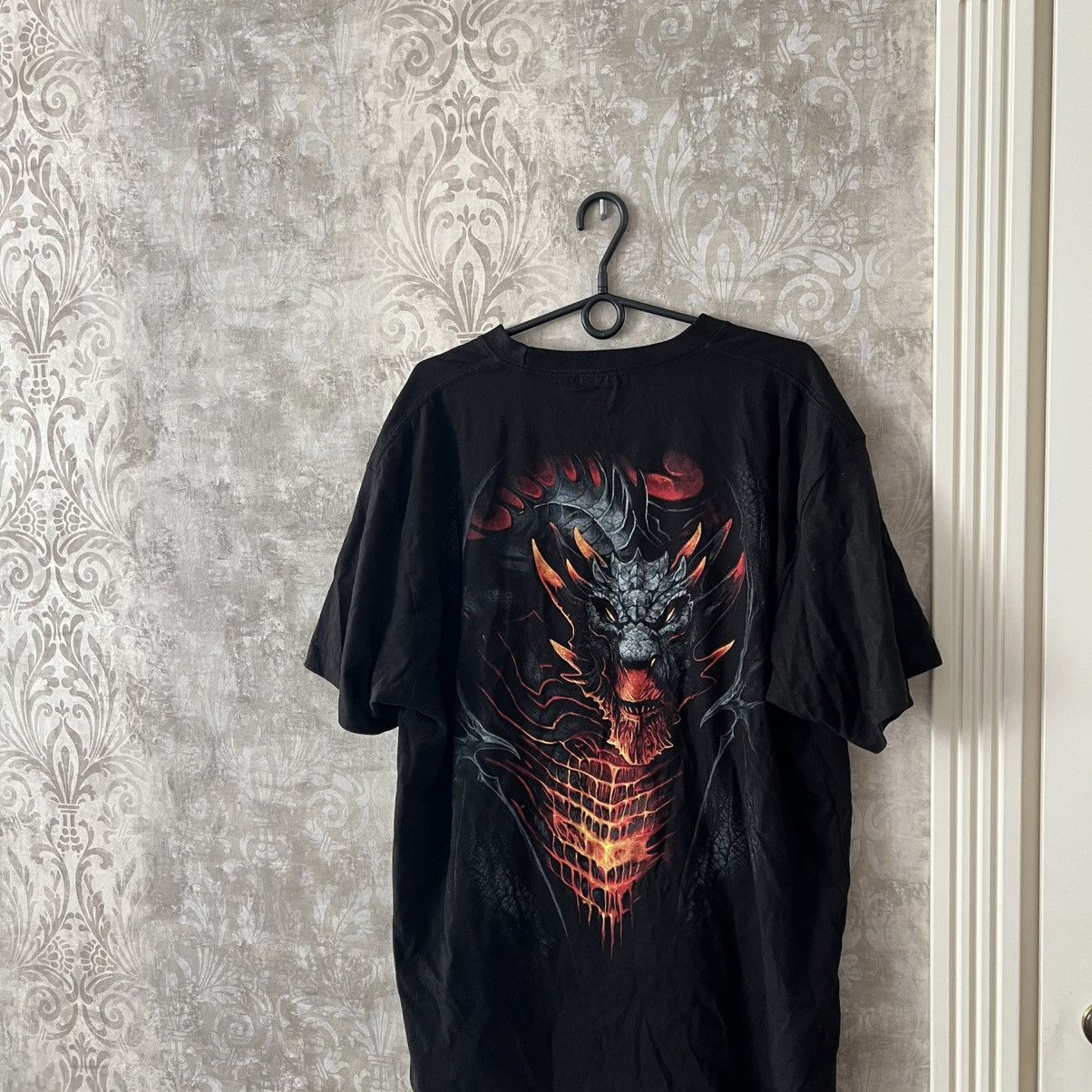 Japanese Brand × Vintage Vintage Dragon Spiral Tee T-Shirt Size US XXL / EU 58 / 5 - 7 Thumbnail