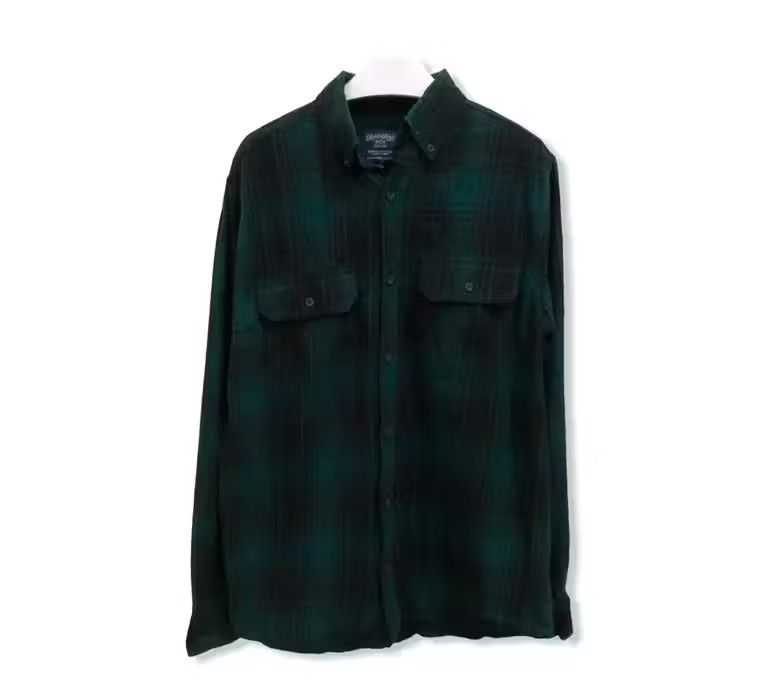 image of Faded Glory Plaid Tartan Flannel Shirt, Men's (Size Small)