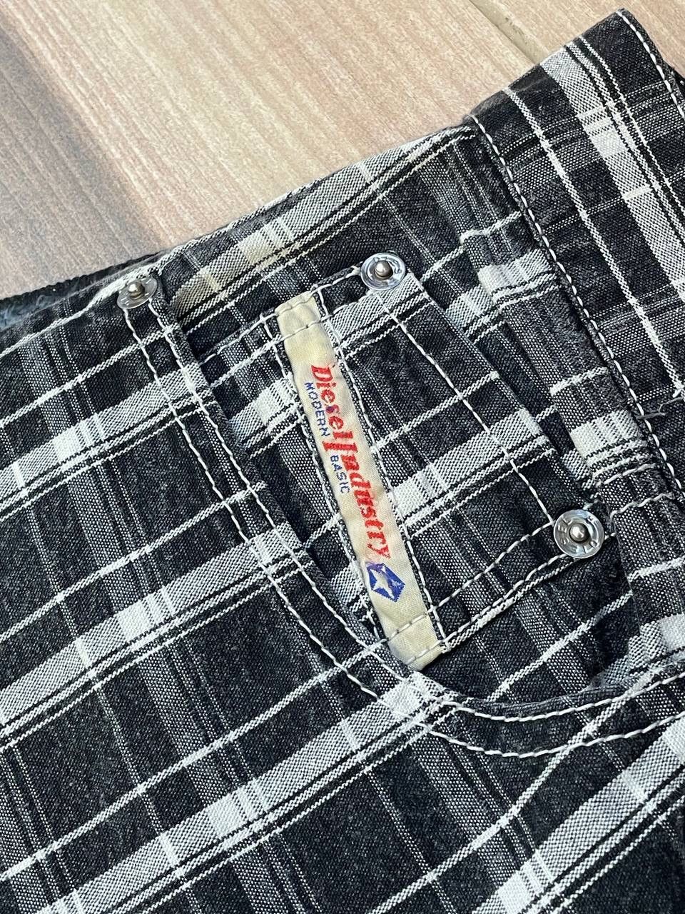 Diesel × Vintage Diesel Industry Vintage Check Denim Pants Size US 32 / EU 48 - 7 Thumbnail