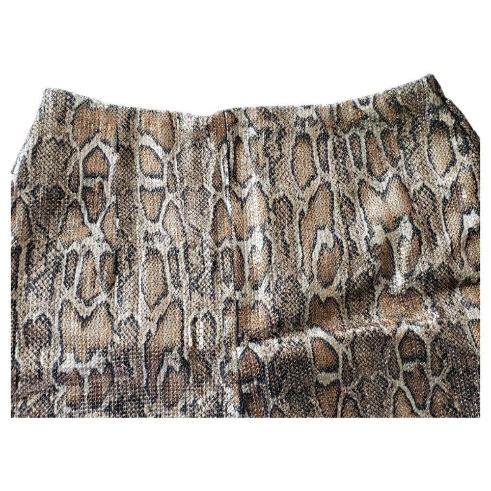 Designer CT276 Socialite Snake Print Sequined Sexy Short with Pocket Size 28" / US 6 / IT 42 - 3 Thumbnail