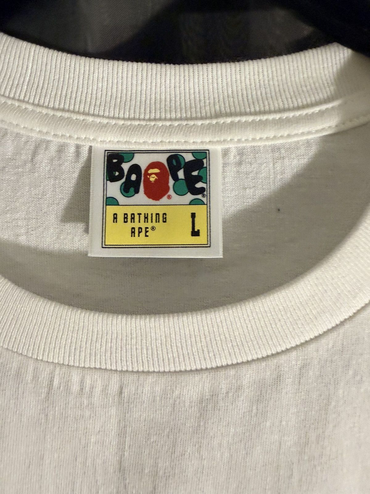 Bape BAPE "Busy Works" Gothic Logo Tee - White - Size Large Size US L / EU 52-54 / 3 - 3 Thumbnail