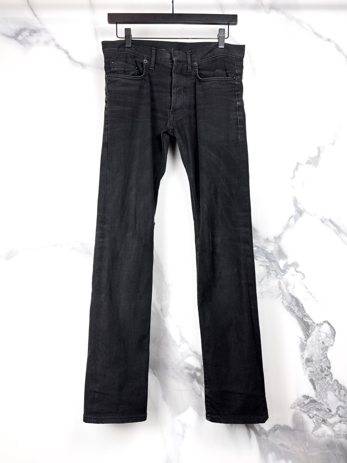 Dior AW07 Dior Homme Raw Black Denim Jeans | Grailed