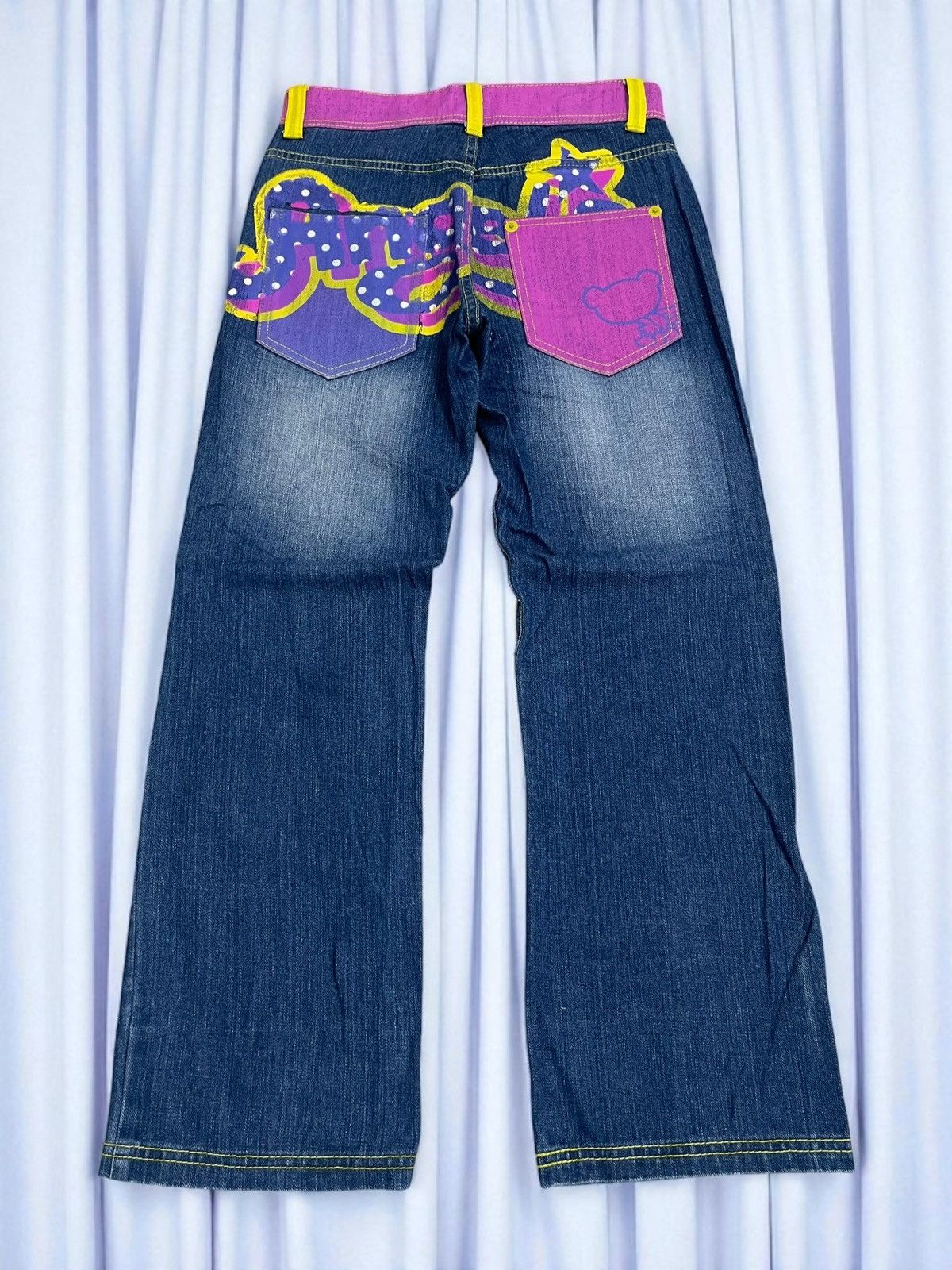 Hysteric Glamour Blue Angel Graffiti Painting Y2K Clone Devgru Style Surf Size US 27 - 1 Thumbnail
