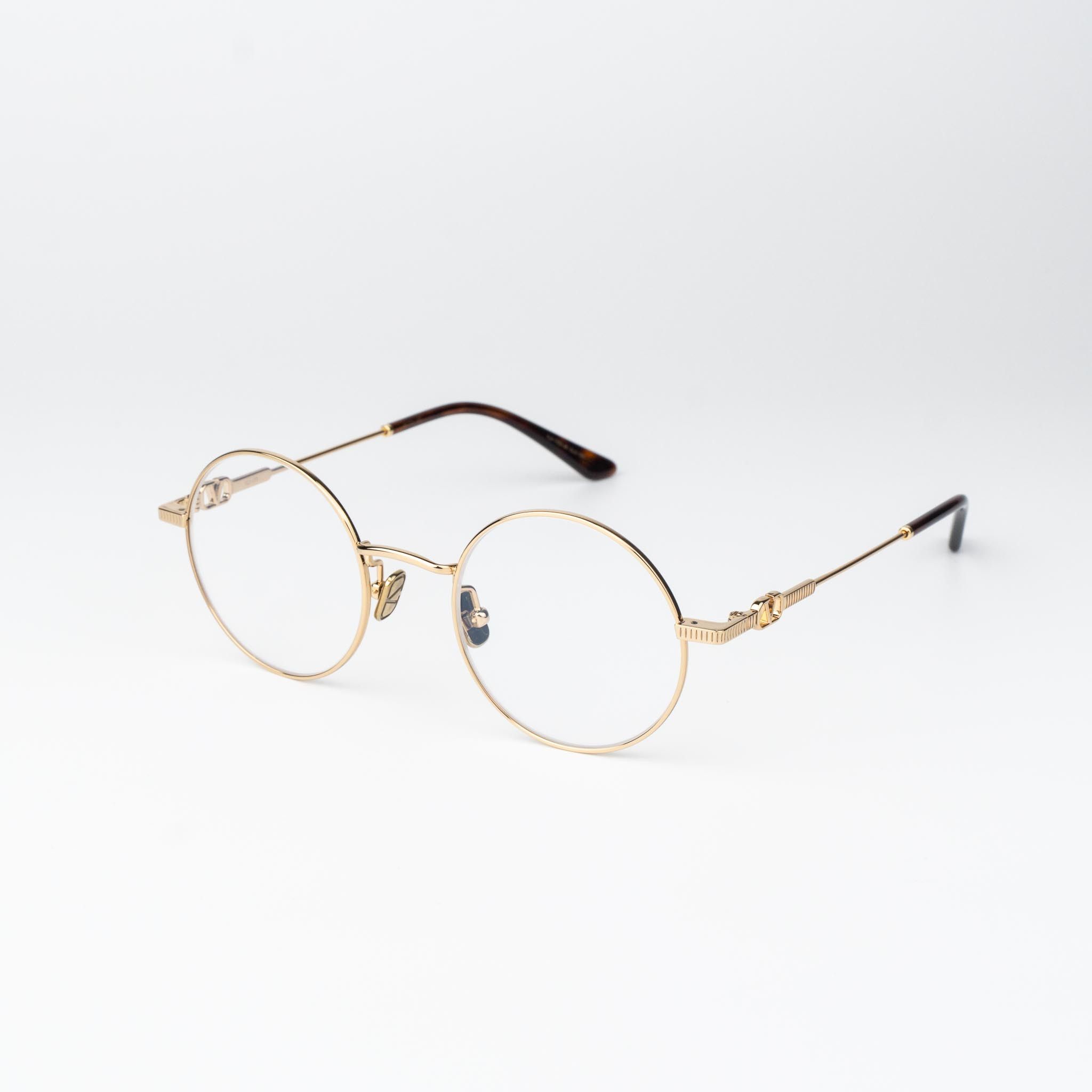 Valentino Valentino Women Eyeglasses Gold Round VLX-173 D Size ONE SIZE - 3 Thumbnail