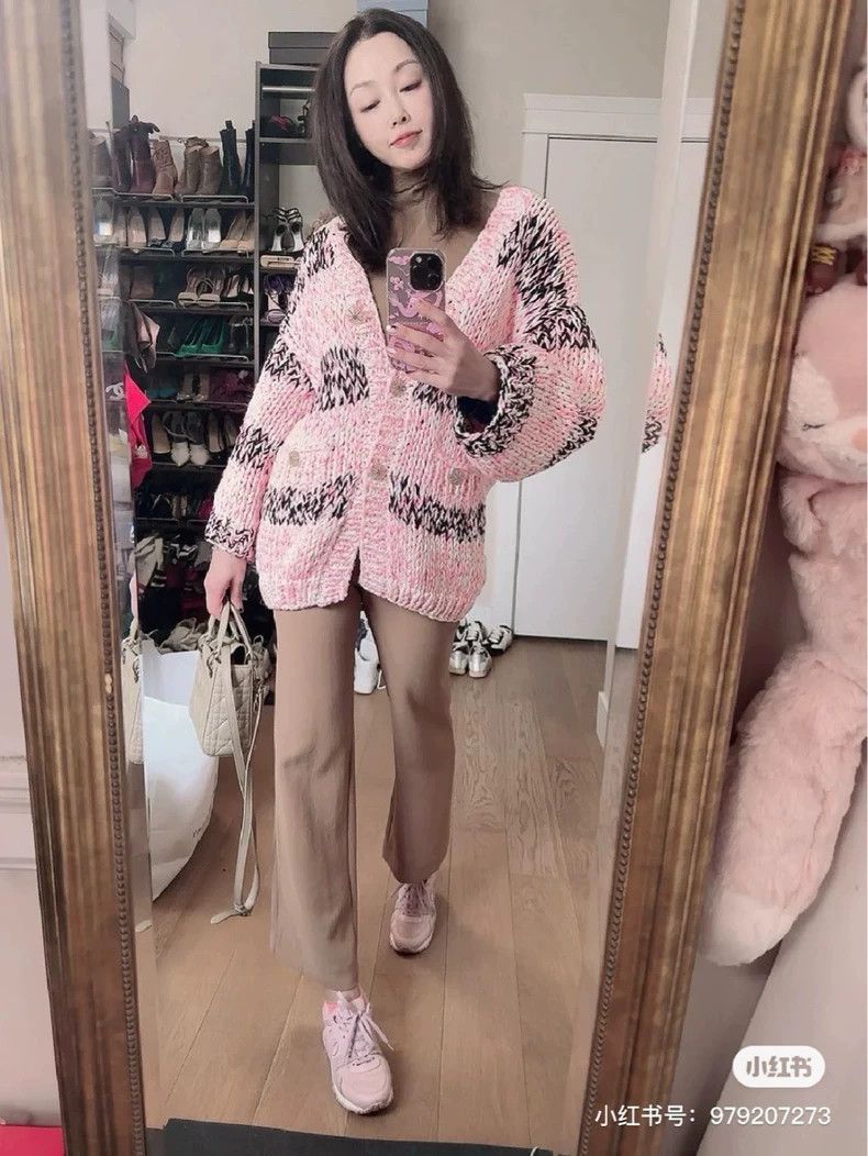 Chanel Chanel 20s roof series pink knitted cardigan jacket 2504-Ne Size XS / US 0-2 / IT 36-38 - 7 Thumbnail