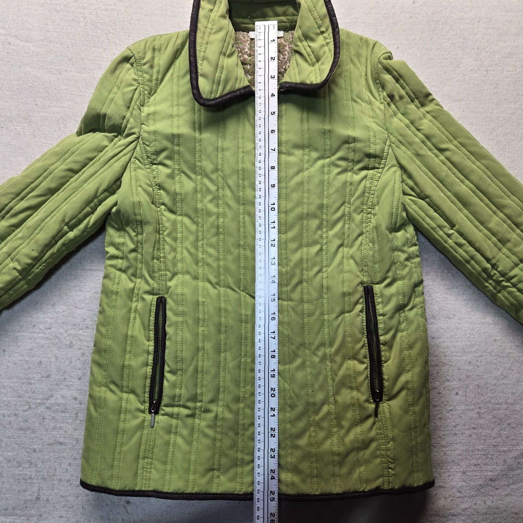 Charter Club Charter Club Solid Green Jacket Coat Full Zip Up Long Sleeve Pockets Women's S Small Size S / US 4 / IT 40 - 7 Thumbnail