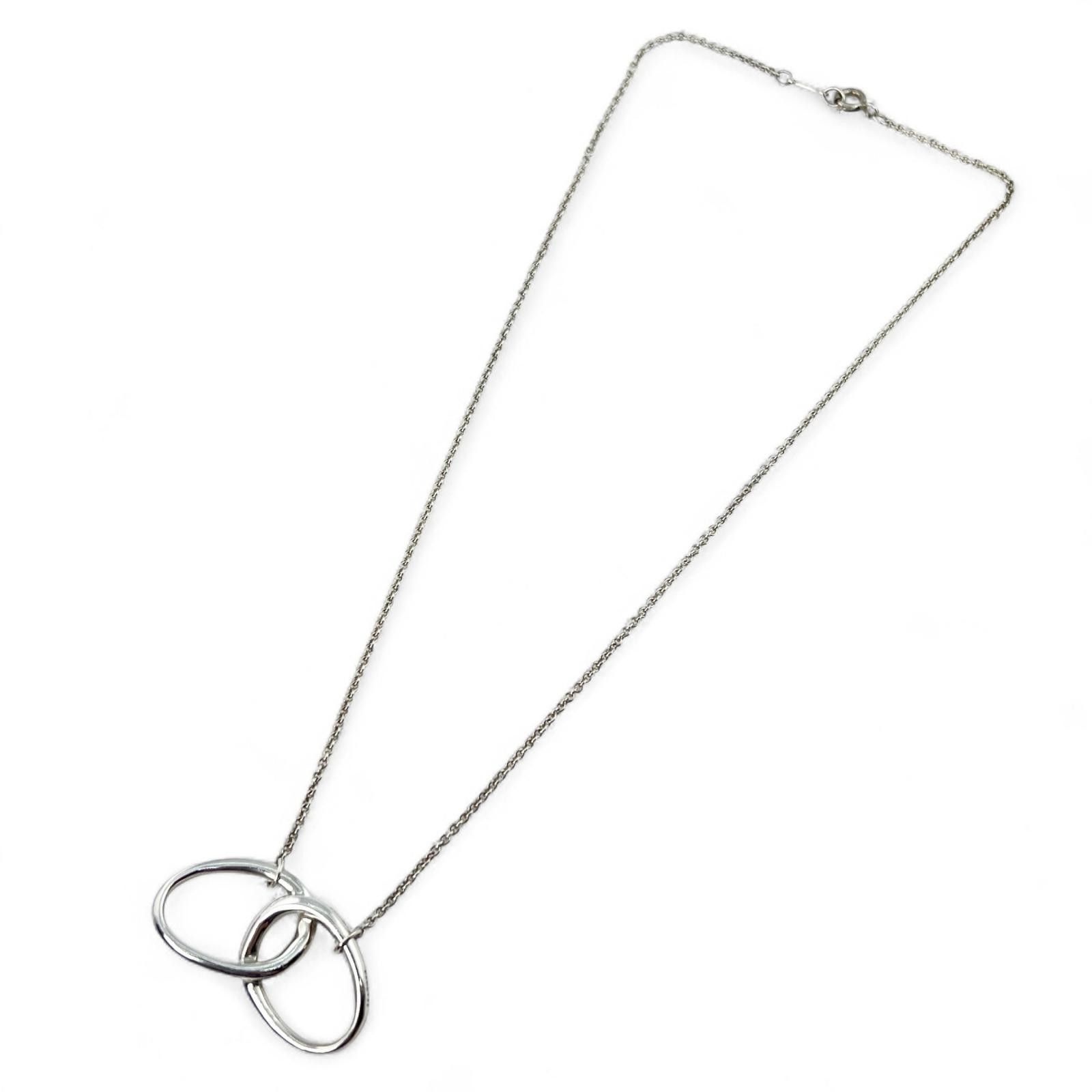 Tiffany & Co. Tiffany & Co. Tiffany&Co. Double Loop Ring Silver Necklace Metal Necklace DUTY FREE for USA Size ONE SIZE - 1 Thumbnail