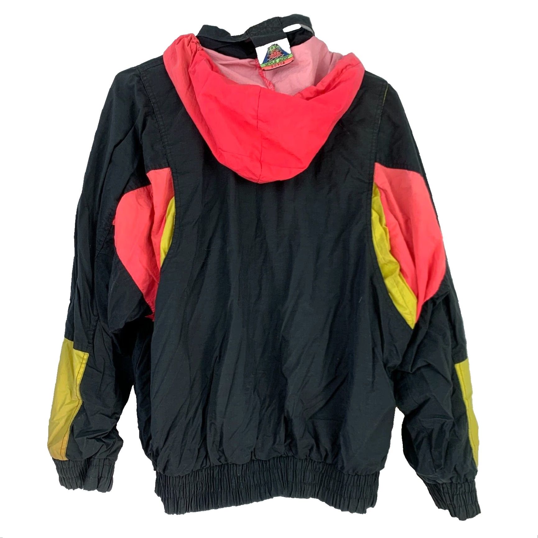 Vintage VINTAGE Style Auto Racing Jacket Mens XL Black Nylon Windbreaker Hood Zipper 90s Winston Winners Club Size US XL / EU 56 / 4 - 5 Thumbnail