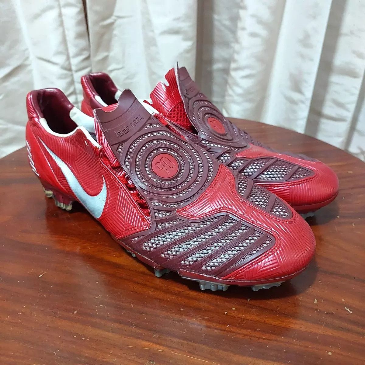 Nike T90 Laser II Elite FG Red 318793-606 Us10 Uk9 28CM RARE!!! Size US 9 / EU 42 - 2 Thumbnail