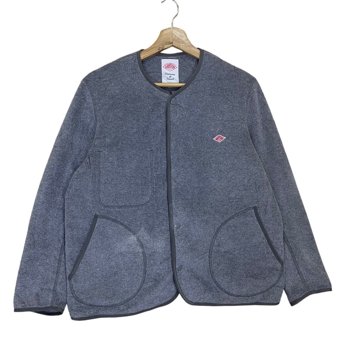Vintage 90s Danton Vetements de Travail Button Fleece