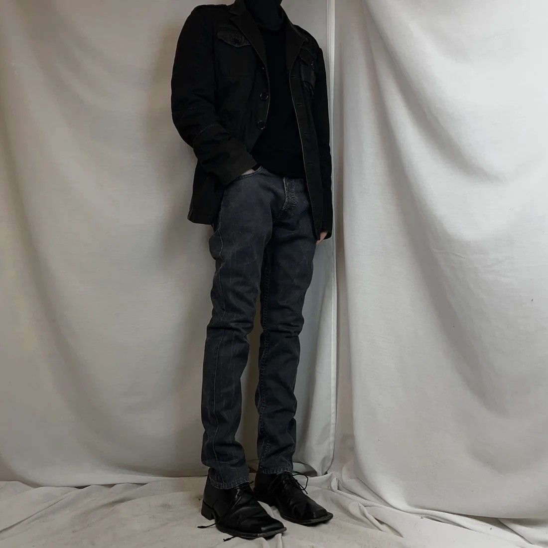 Dries Van Noten Dries Van Noten Waxed Overdye Jeans Size US 32 / EU 48 - 2 Thumbnail