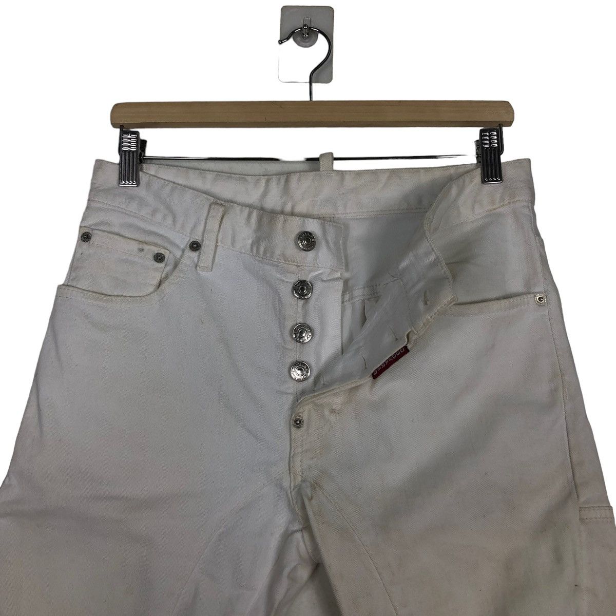 Dsquared2 🔥White Casual Denim Pants Dsquared2 Size US 30 / EU 46 - 12 Thumbnail