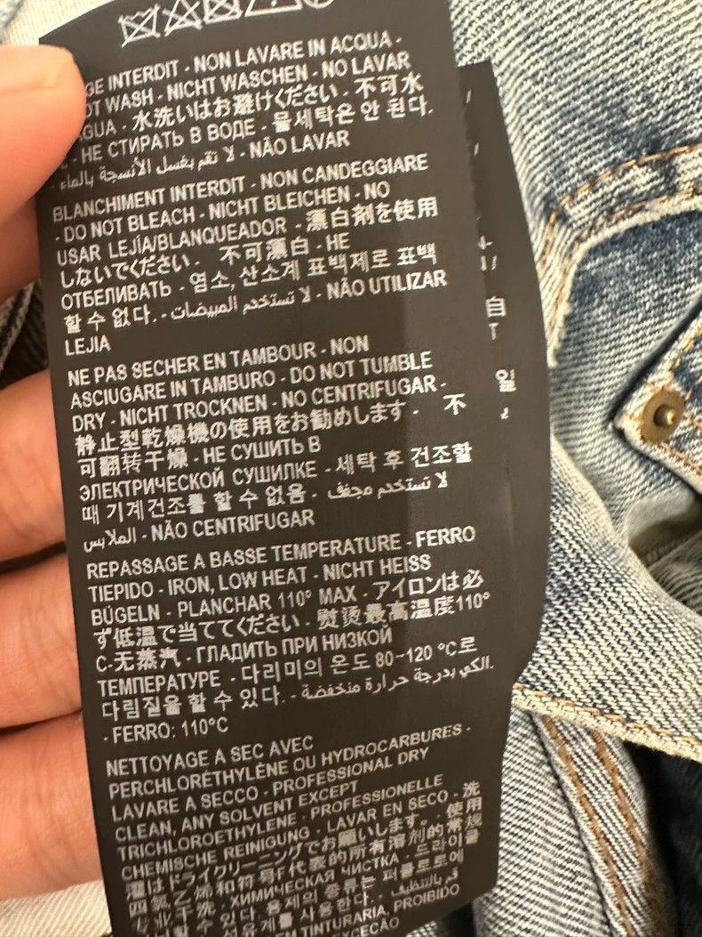 Saint Laurent Paris Saint Laurent Paris One-knee knife cuts blue jeans Size US 30 / EU 46 - 8 Thumbnail