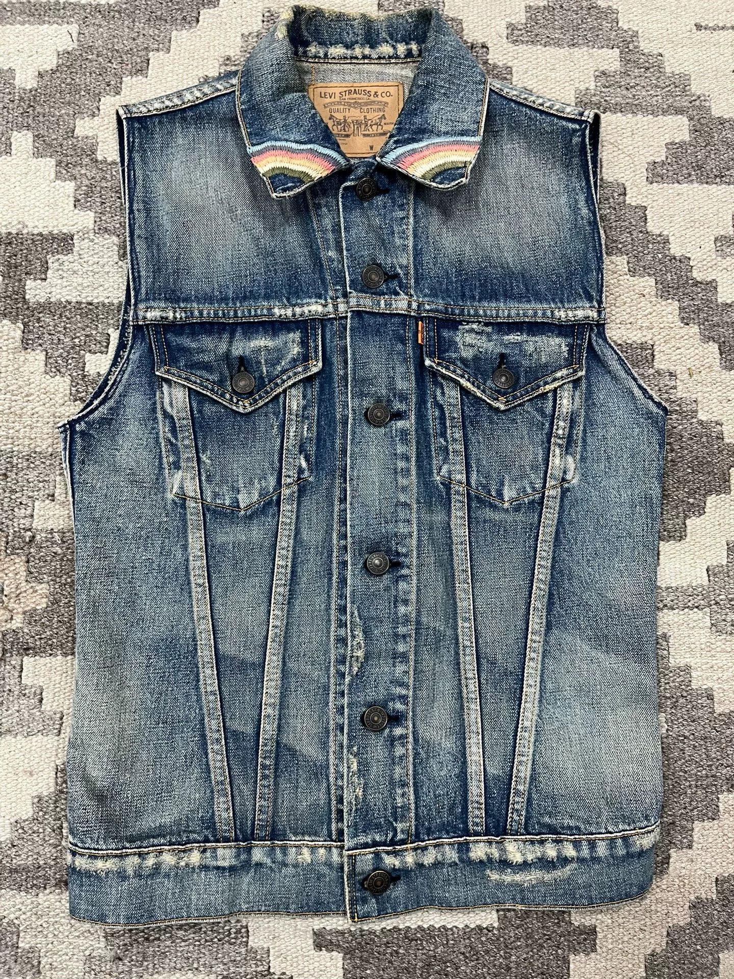 LVC LVC Denim Vest with Lightning Size US M / EU 48-50 / 2 - 1 Thumbnail