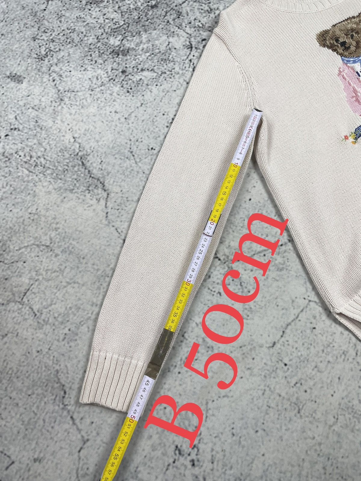 Polo Ralph Lauren Polo Ralph Lauren M Bear Cotton Sweater Beige Premium Size M / US 6-8 / IT 42-44 - 9 Thumbnail