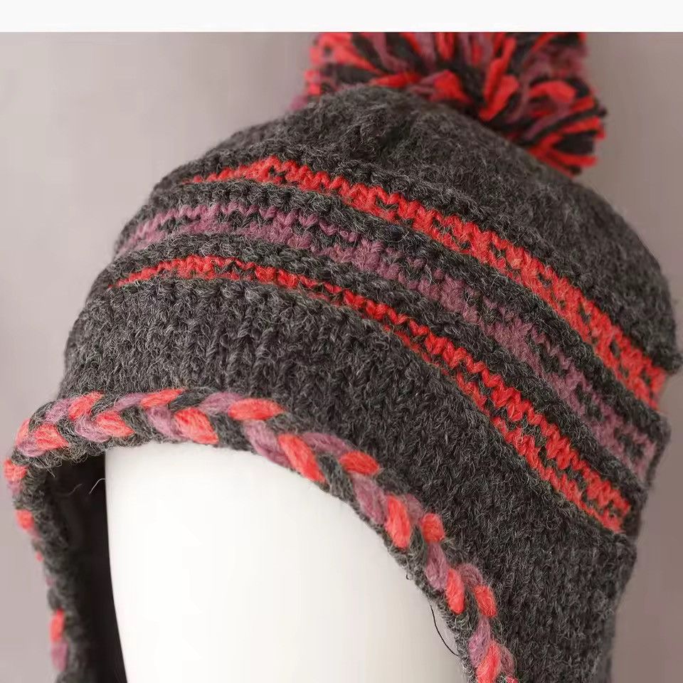 Other Thickened Warm Knitted Wool Cap Size ONE SIZE - 4 Thumbnail