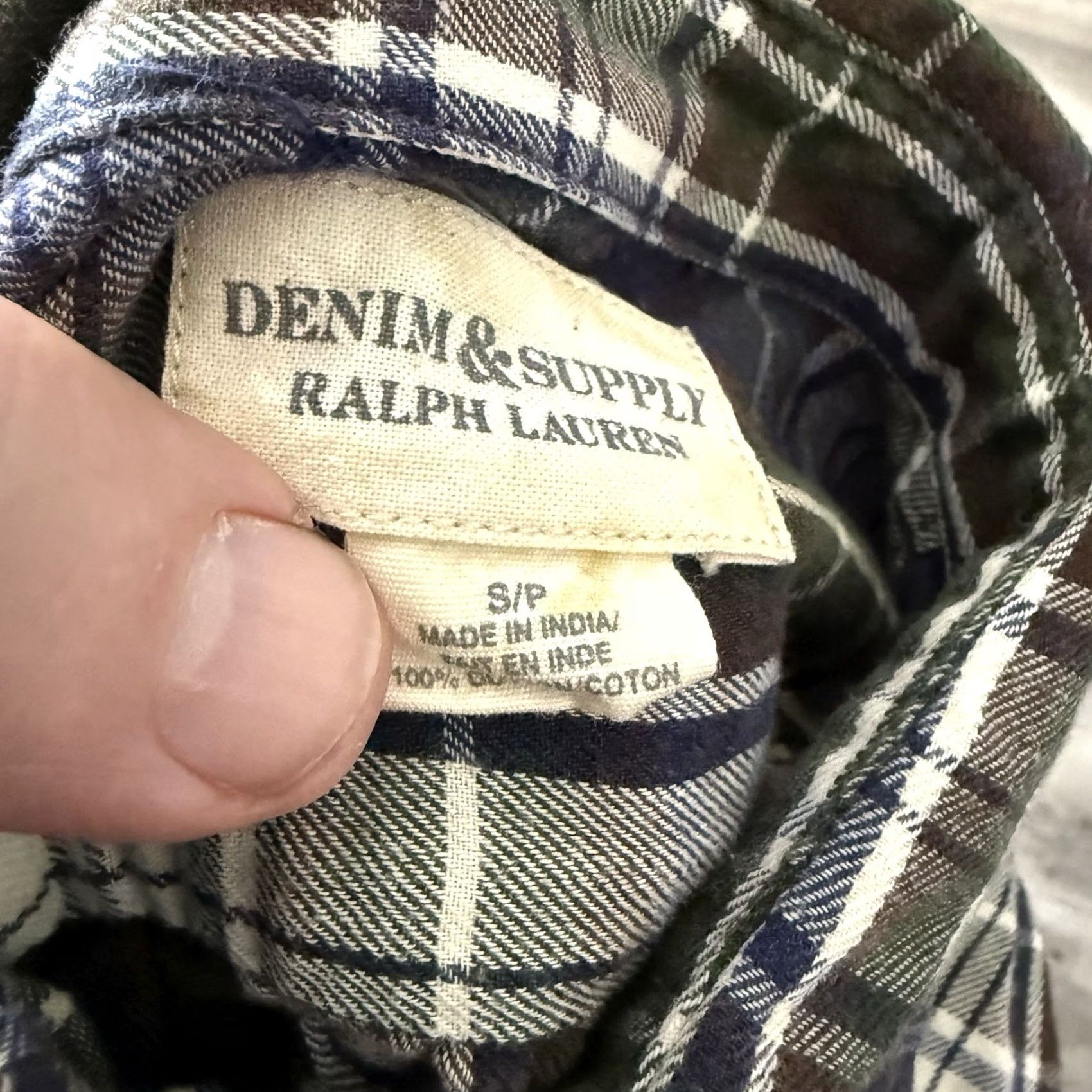 Vintage Denim & Supply Ralph Lauren RL Utility Shirt Small Plaid Button Up Womens Size S / US 4 / IT 40 - 4 Thumbnail