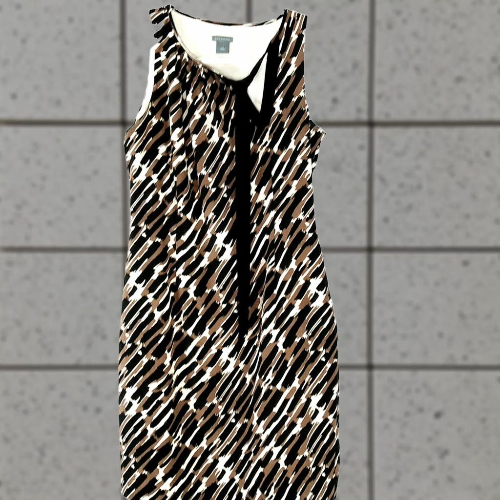 Ann Taylor Ann Taylor Womens Dress Size 6 Silk Sleeveless Dress Side Zip Lined Knee Length Multicolor Size M / US 6-8 / IT 42-44 - 1 Thumbnail