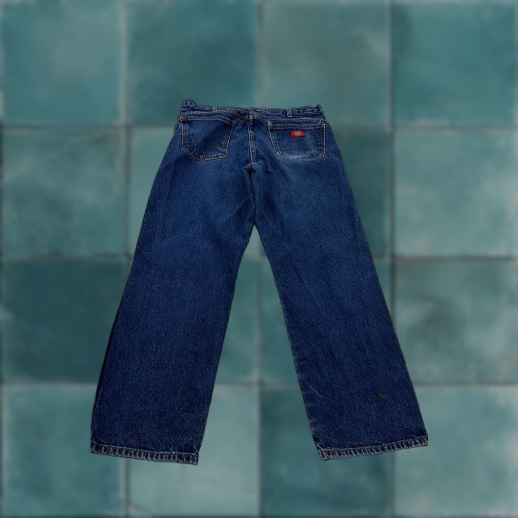 Dickies Dickies Jeans Men’s 33 Waist 29 Inseam Relaxed Straight Blue Denim Work Pants Carpenter Utility Jeans Mens Size US 33 - 1 Thumbnail