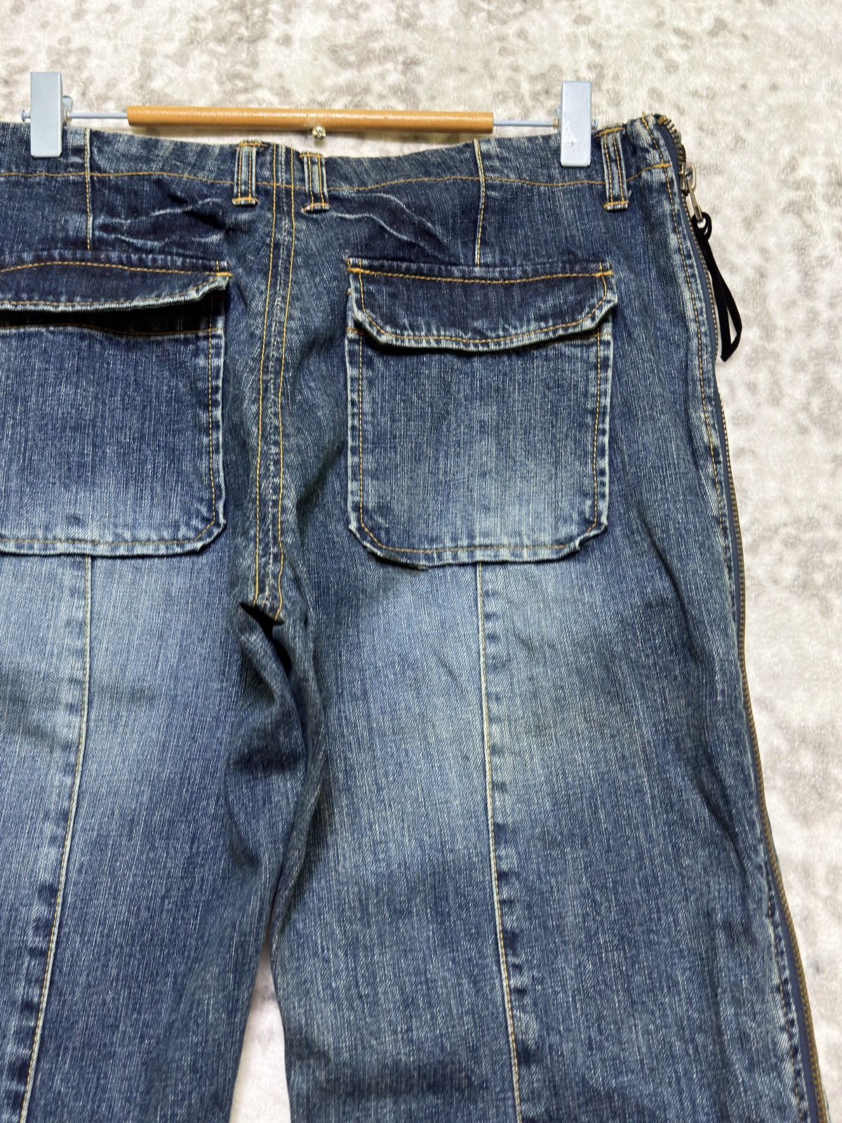 Japanese Brand Purete Equipment Zip Detail Denim Y2K Adjustable Straight Size US 34 / EU 50 - 11 Thumbnail