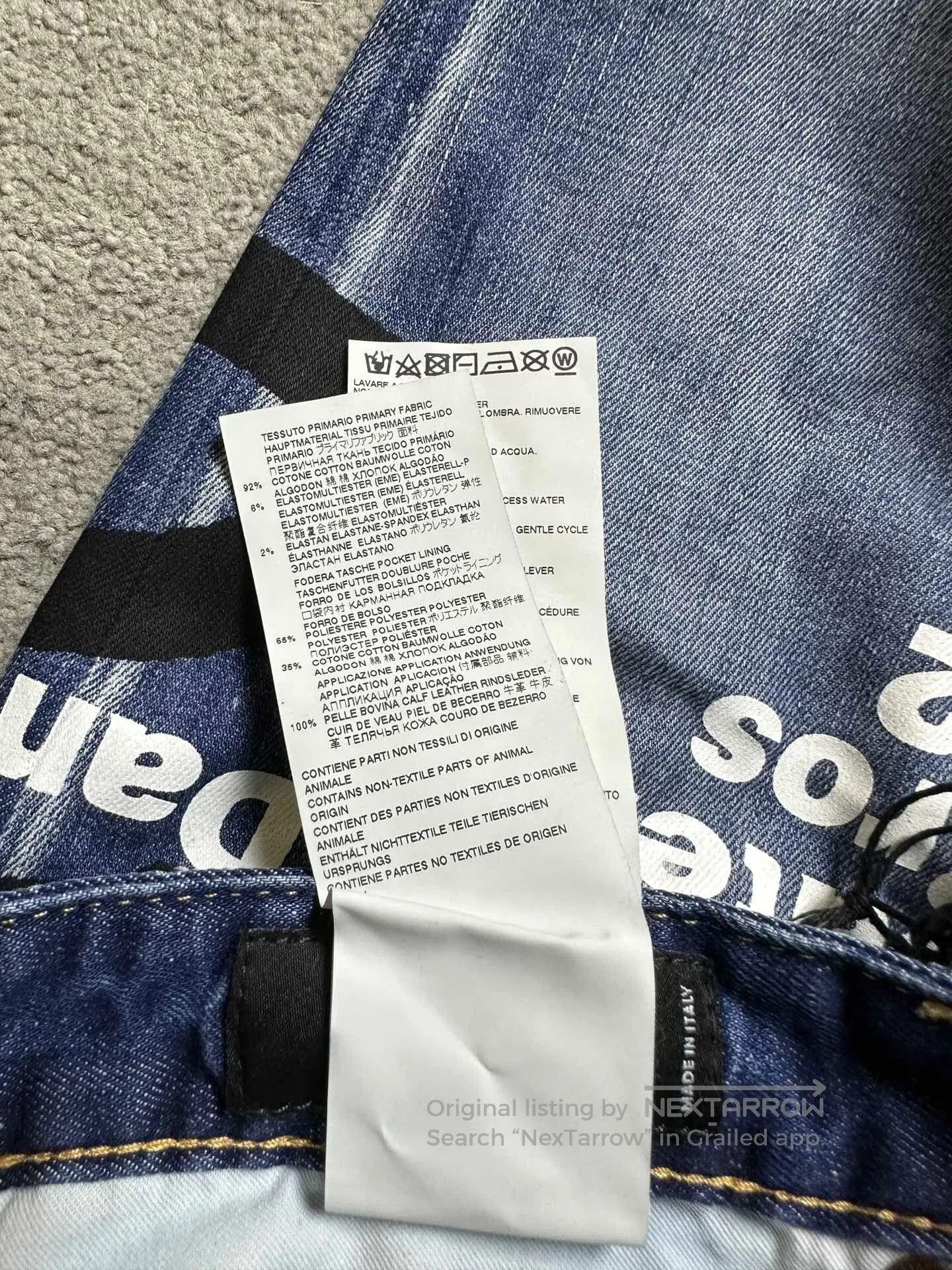 Dsquared2 Dsquared2 Skater Denim Jeans Graffiti Print. Size US 44 / EU 60 - 6 Thumbnail