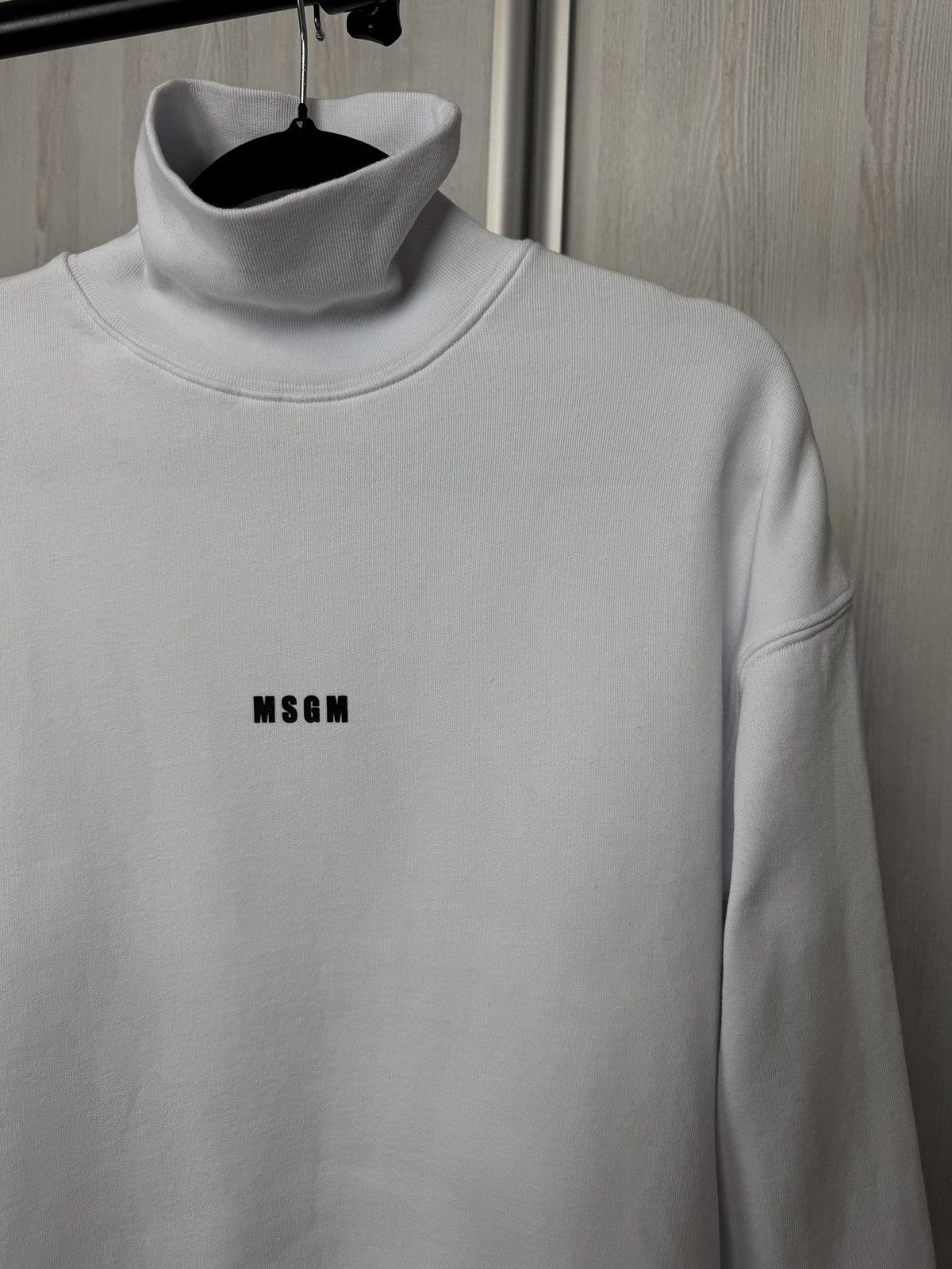 MSGM MSGM Milano white center logo turtleneck sweatshirt Size XS / US 0-2 / IT 36-38 - 6 Thumbnail