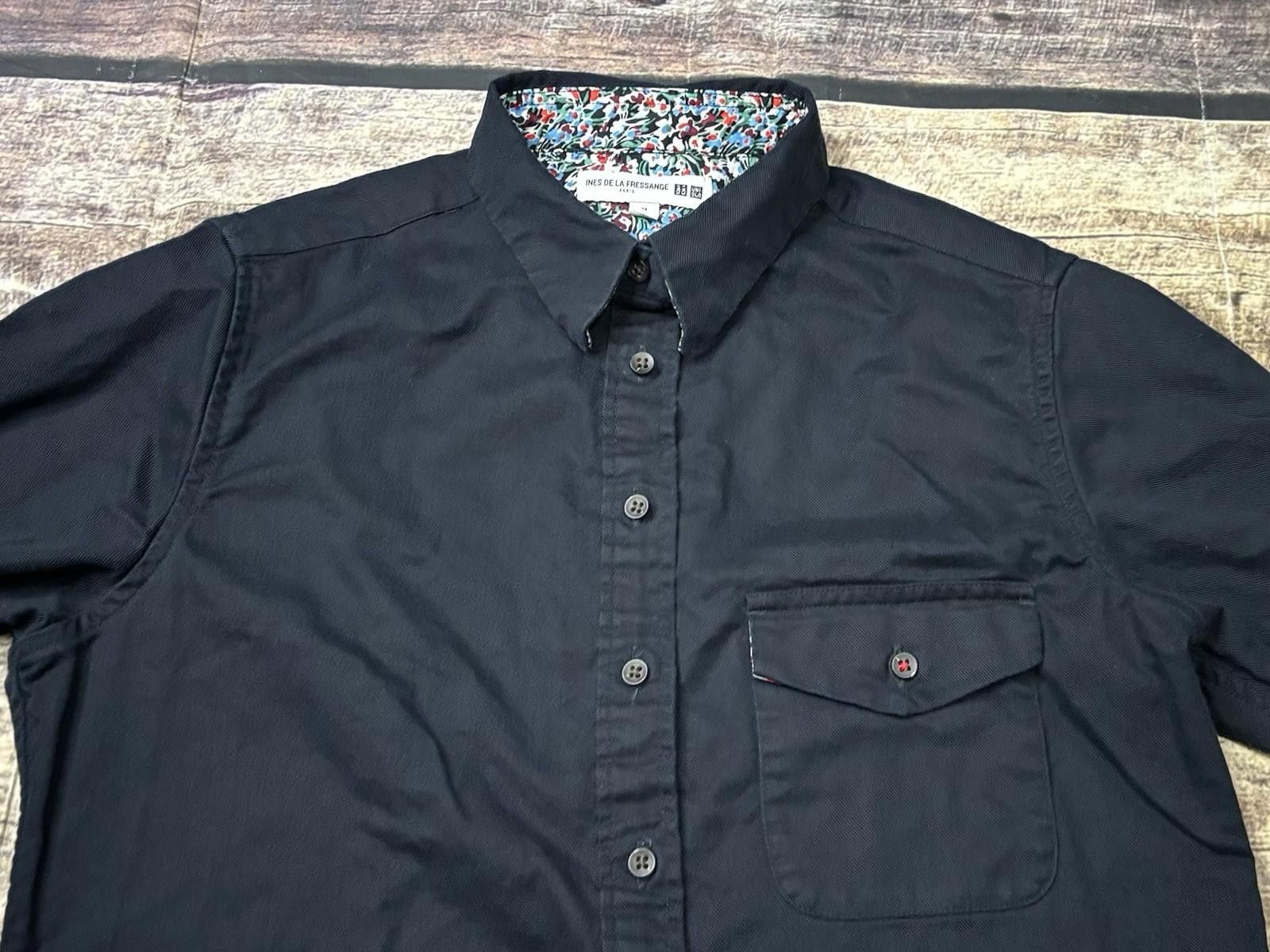 Uniqlo Uniqlo Ines De La Fressange Shirt Top Womens M Flip Cuffs Size M / US 6-8 / IT 42-44 - 5 Thumbnail
