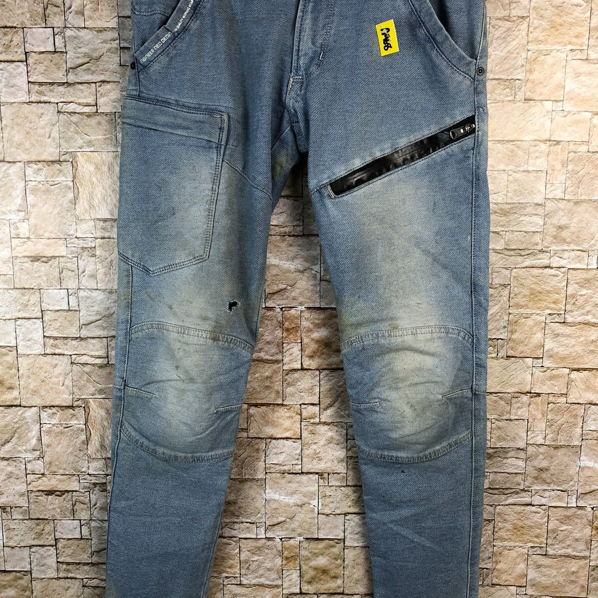 Japanese Brand Iz Frontier Blue Cargo Multipocket Pants #A968 Size US 32 / EU 48 - 6 Thumbnail