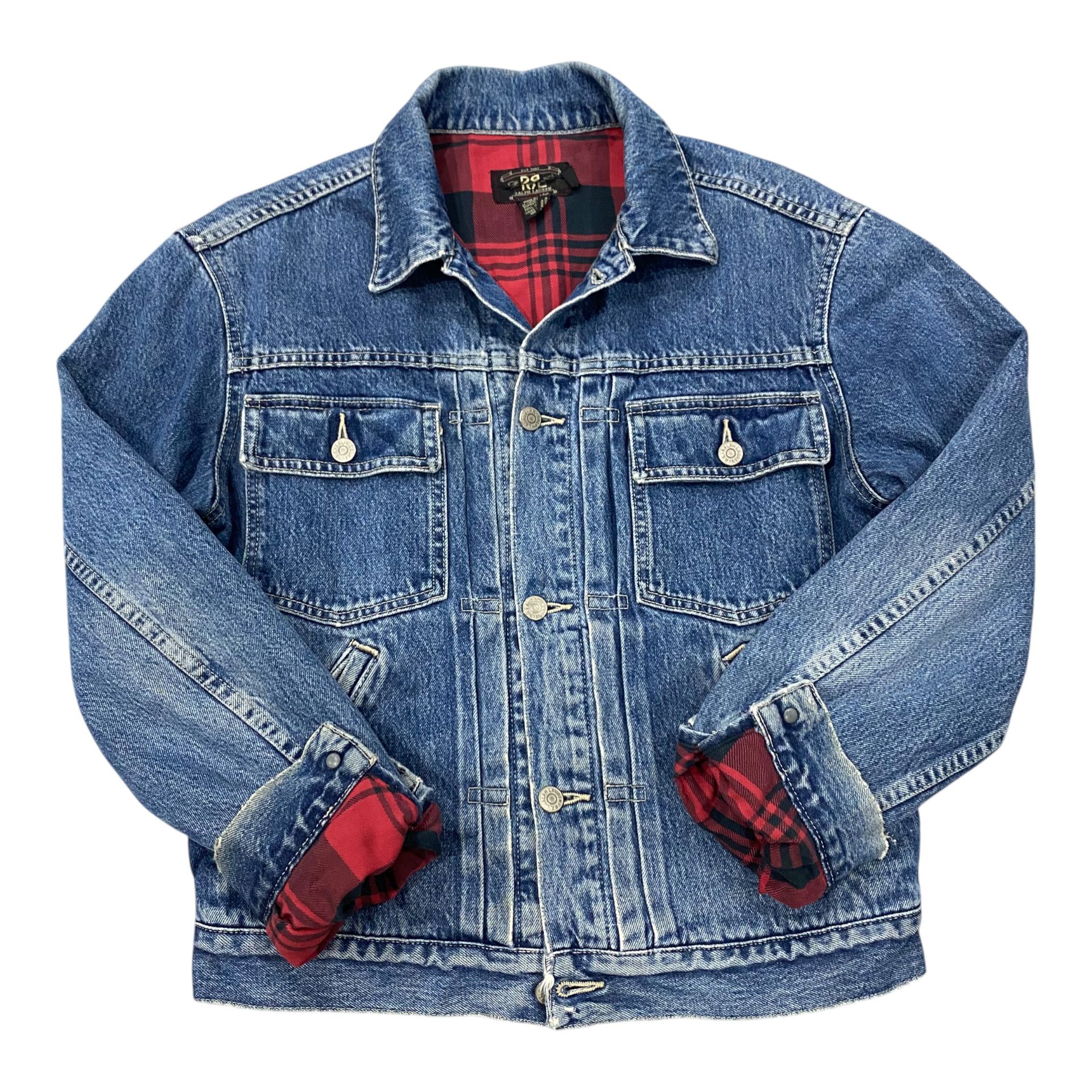 RRL Ralph Lauren 💥RRL RALPH LAUREN DENIM TRUCKER JACKET Size US S / EU 44-46 / 1 - 1 Thumbnail