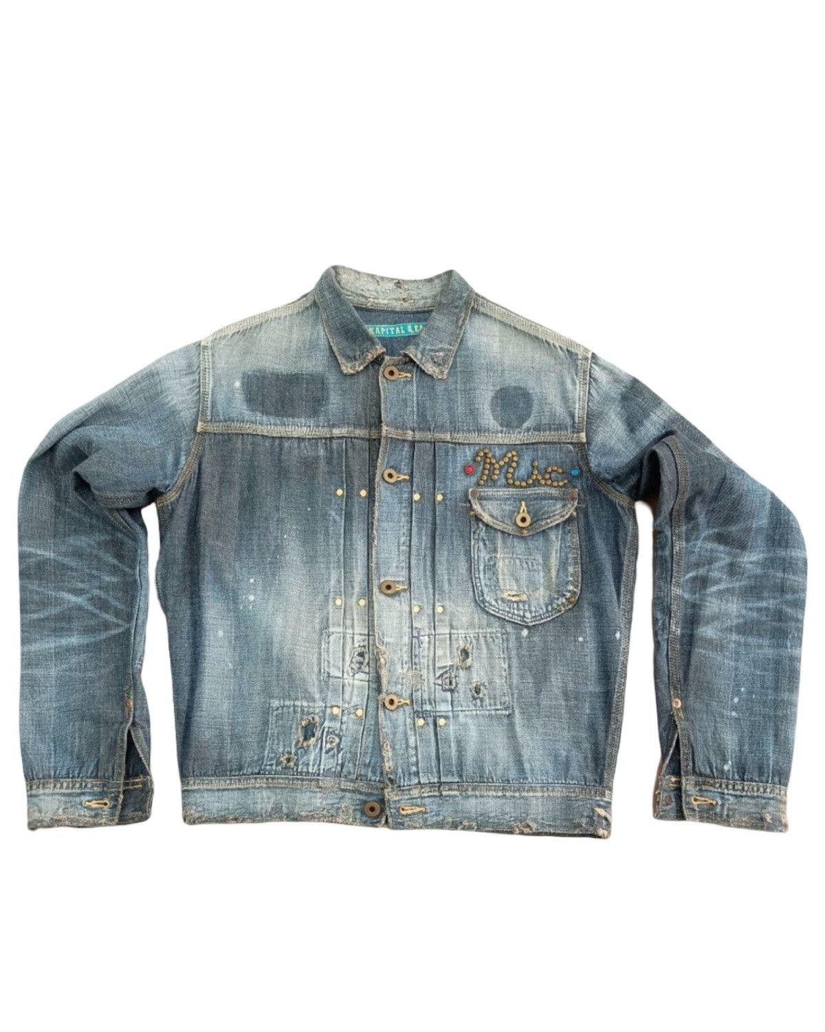 Kapital 🔥1-of-1🔥 Kapital “MACU” denim jacket Size US S / EU 44-46 / 1 - 2 Thumbnail