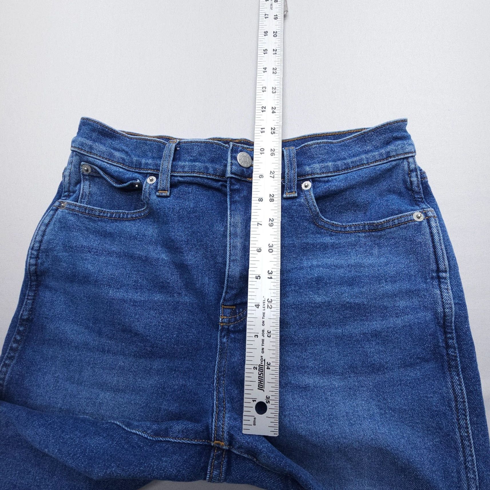 J.Crew J. Crew Jeans Straight Blue 27 Regular Denim 26.5" Inseam High Rise Vintage Style 90s Womens Jeans Size 27" / US 4 / IT 40 - 6 Thumbnail