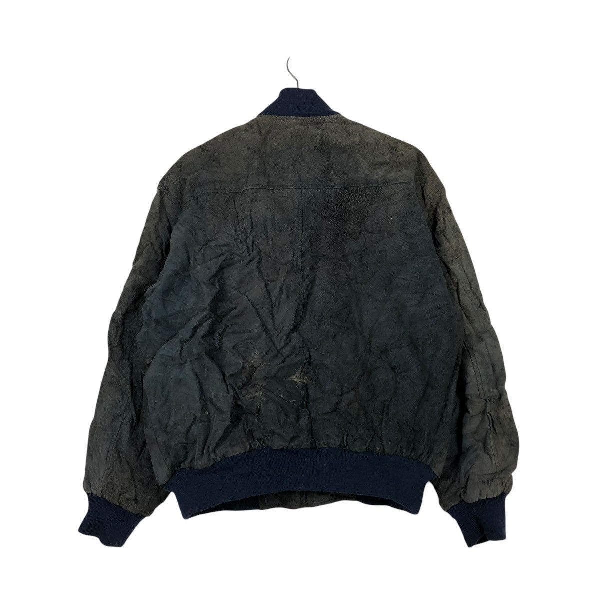 Japanese Brand 🔥VINTAGE LEATHER JACKET BOMBER BACK LOT ISSEY MIYAKE Size US L / EU 52-54 / 3 - 10 Thumbnail