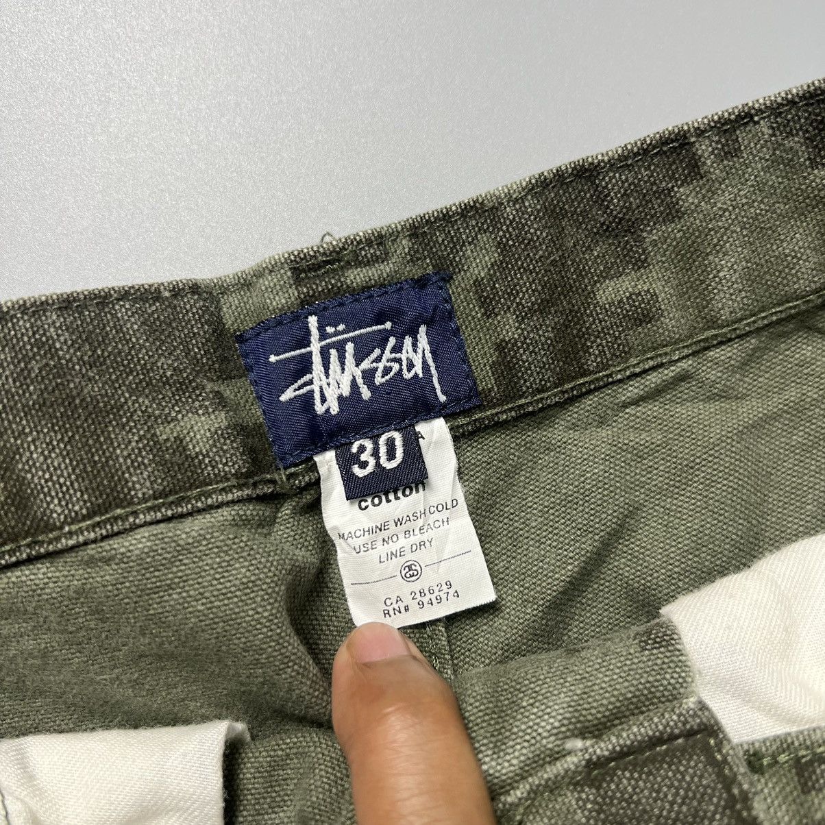 Stussy × Vintage Vintage 1990s Stussy Digital Camouflage Shorts Size US 30 / EU 46 - 3 Thumbnail