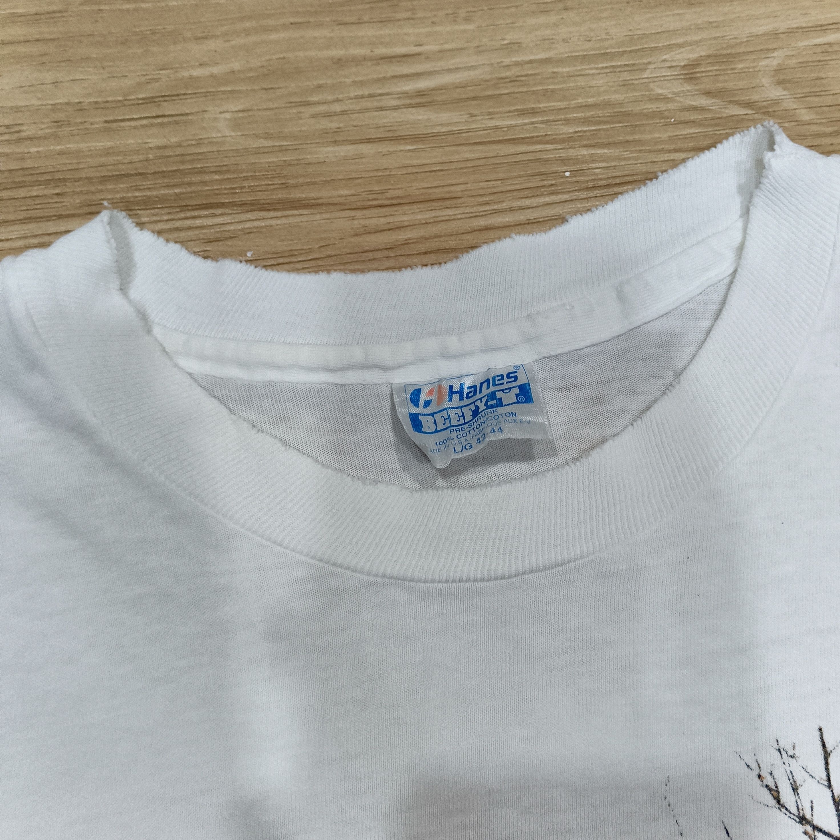 Habitat Vintage 90s Single Stitch Art Canada Michael Sieve Tshirt Size US L / EU 52-54 / 3 - 8 Thumbnail