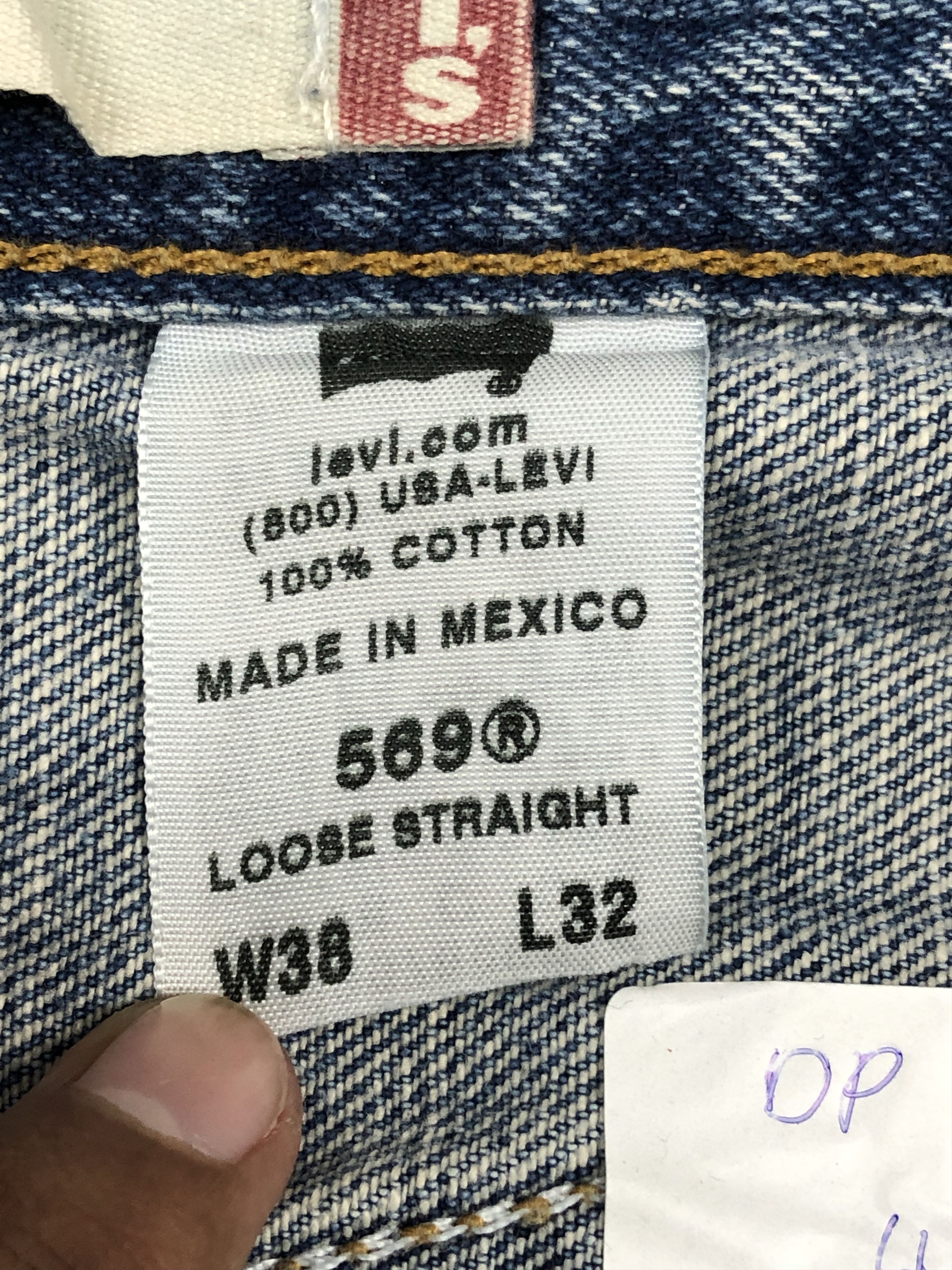 Levi's Vintage Levis 569 Faded Blue Jeans DP1610 Size US 40 / EU 56 - 9 Thumbnail