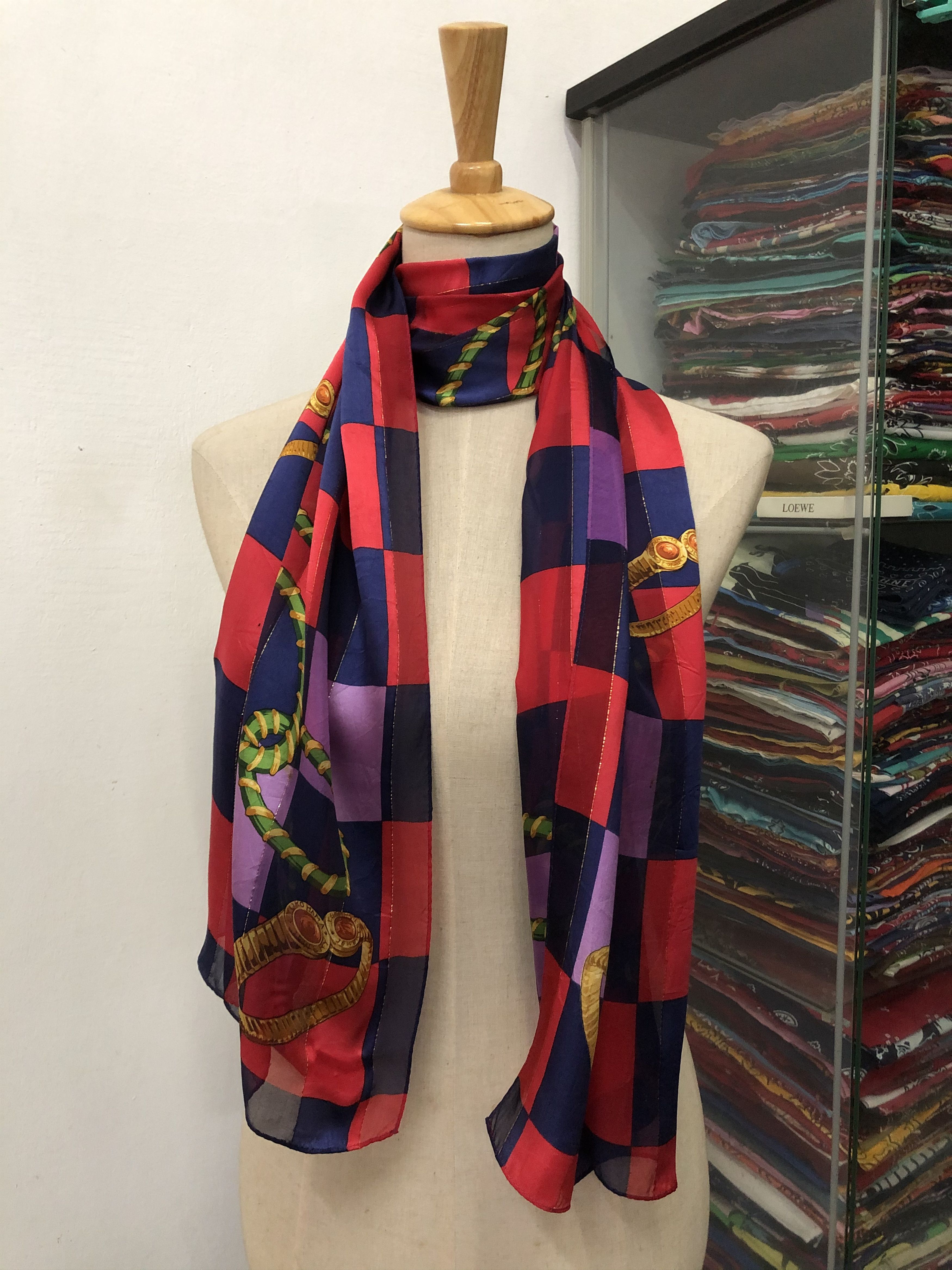 Vintage Vintage Silk Scarf Size ONE SIZE - 1 Thumbnail
