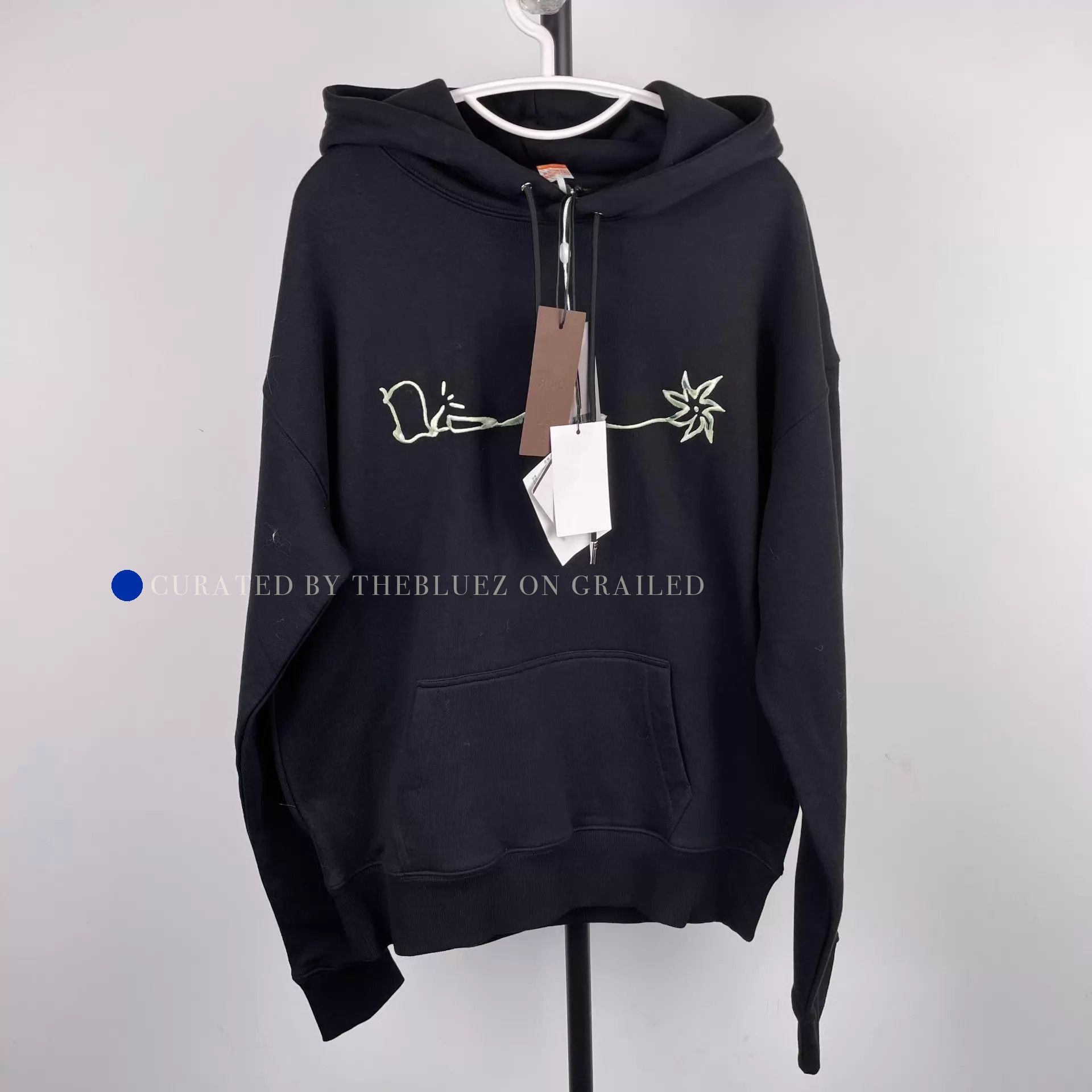 Dior Oversized Black Fleece Hoodie Size US S / EU 44-46 / 1 - 1 Thumbnail