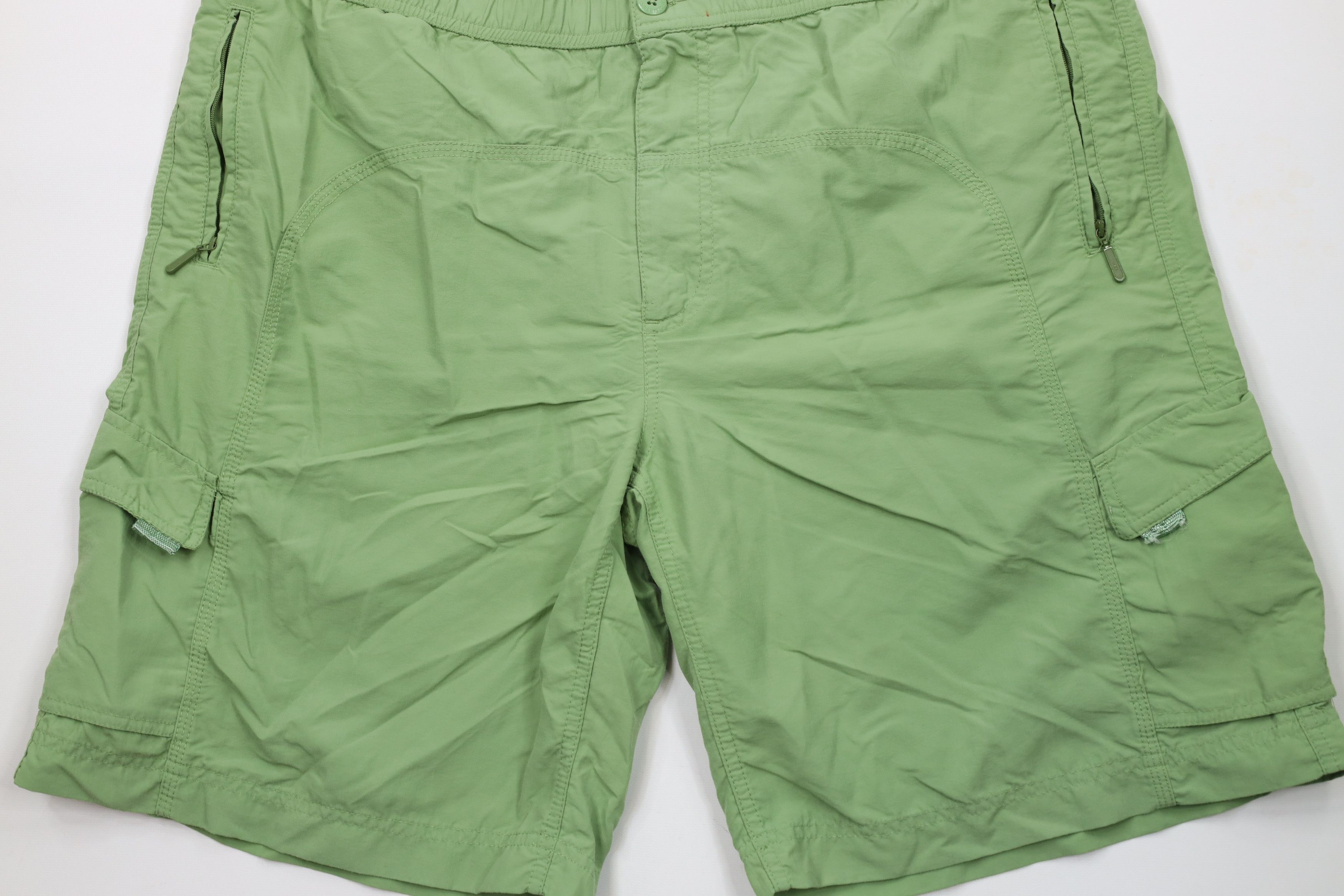 Eddie Bauer × Vintage Vintage Eddie Bauer Above Knee Cargo Shorts Light Green Size US 36 / EU 52 - 3 Thumbnail