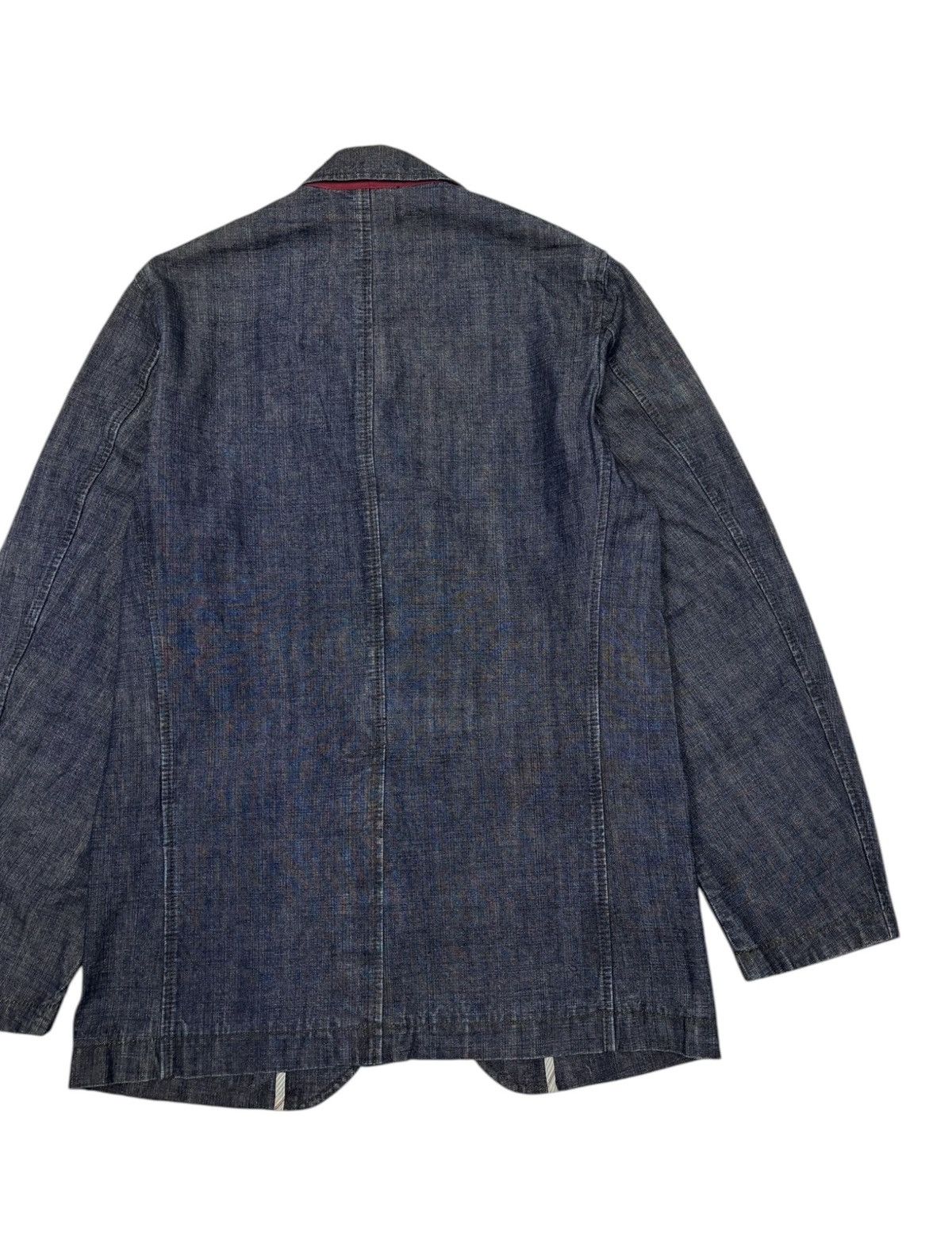 Issey Miyake 🔥RARE DENIM BLAZER JAPANESE UNIQLO KAPITAL ILSTLE DESIGN Size US M / EU 48-50 / 2 - 8 Thumbnail