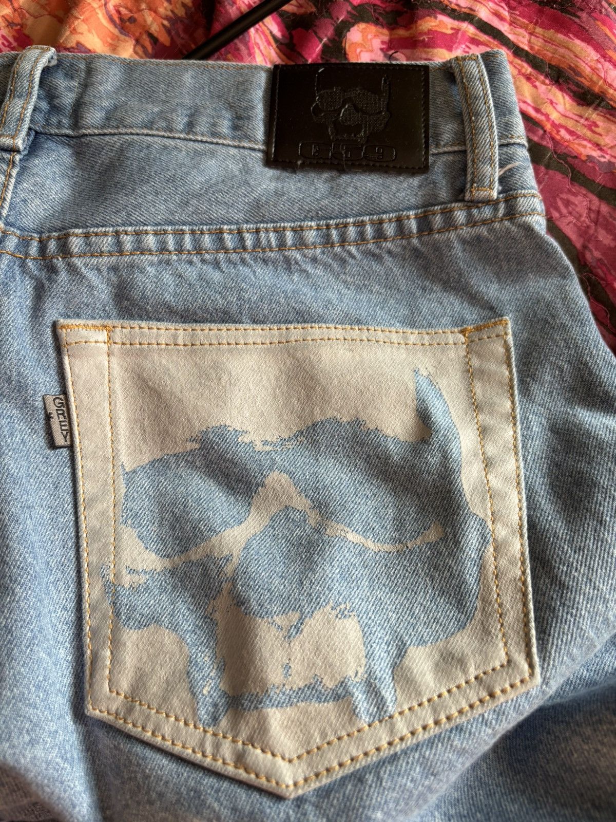 G59 Records g59 logo lightwash blue jeans Size US 30 / EU 46 - 2 Thumbnail