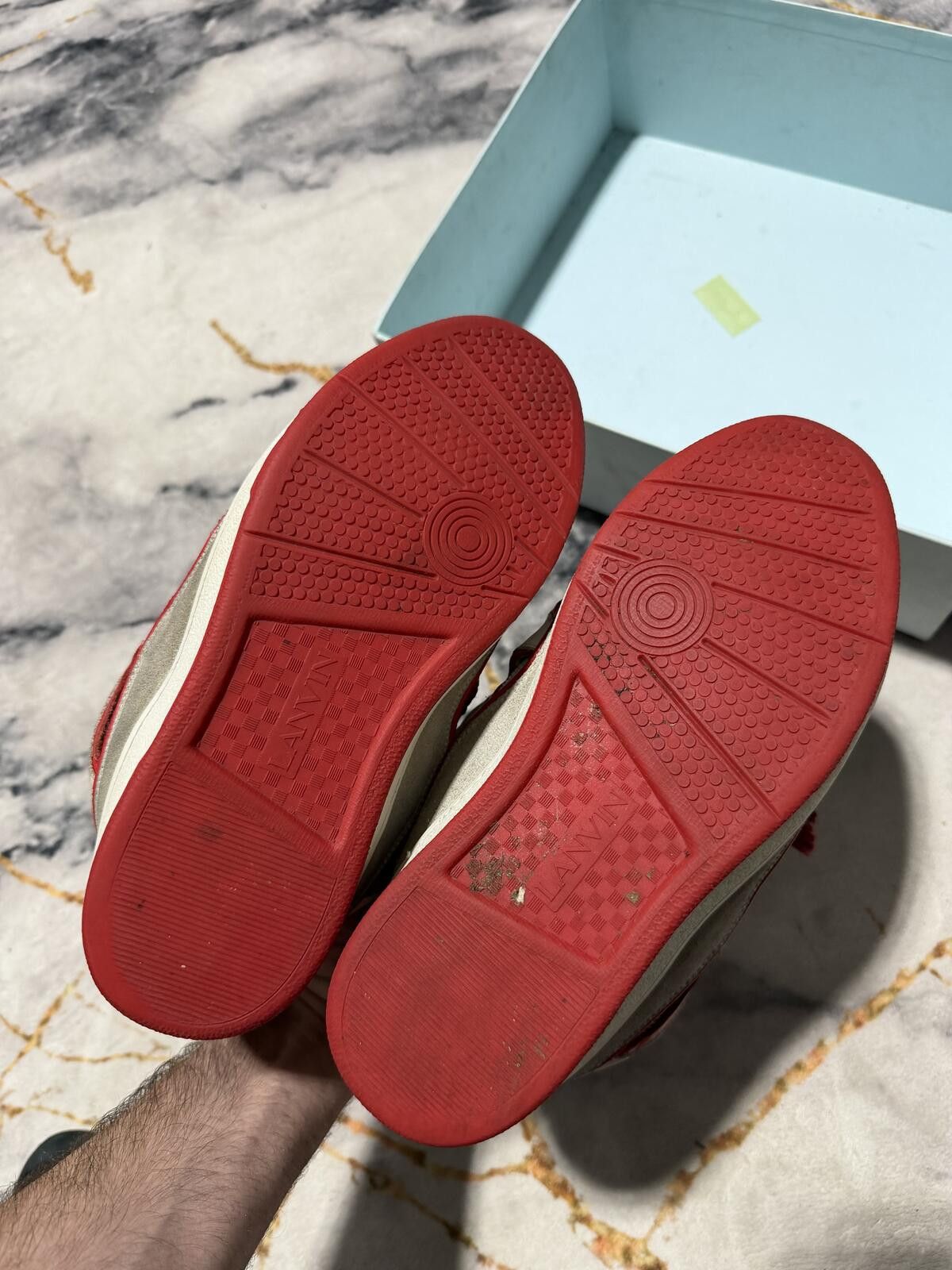 Lanvin Lanvin Curb White Red - Sz 10Us Size US 10 / EU 43 - 7 Thumbnail