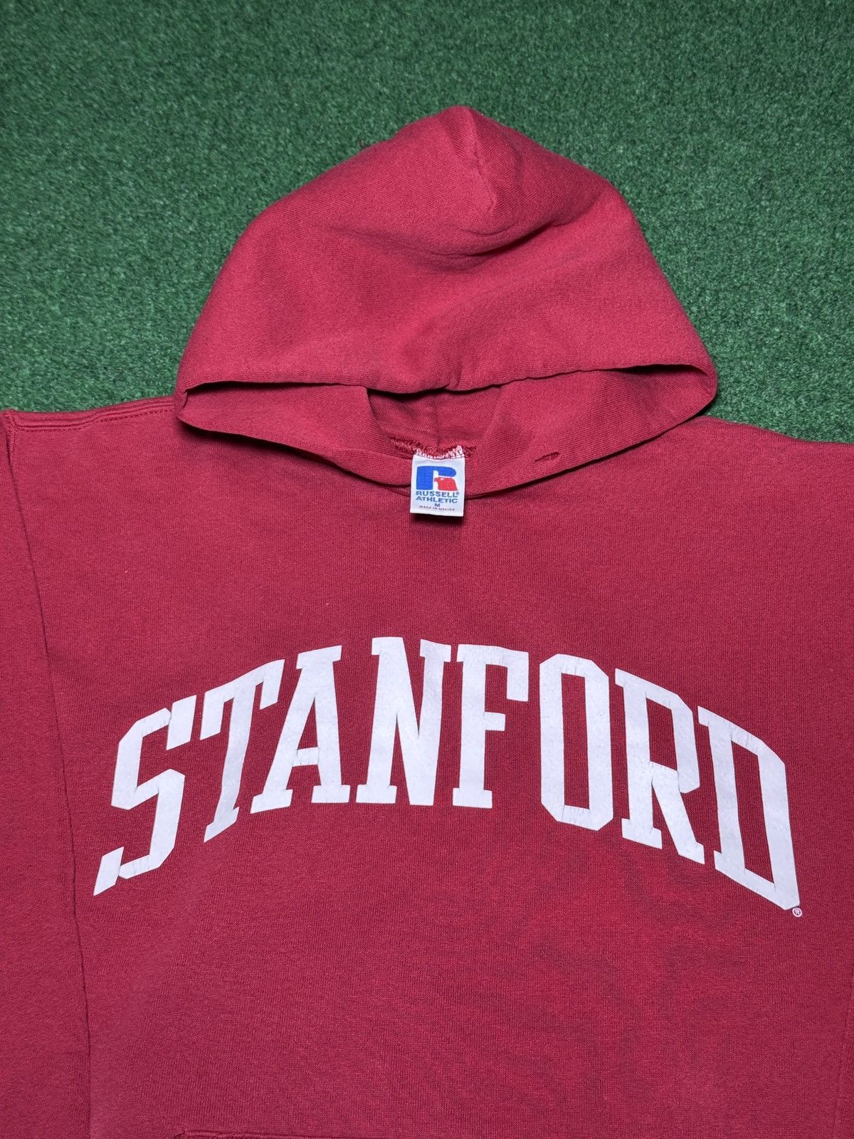 Russell Athletic Vintage 90s Stanford Russell Athletic Red College Hoodie Size US M / EU 48-50 / 2 - 2 Thumbnail