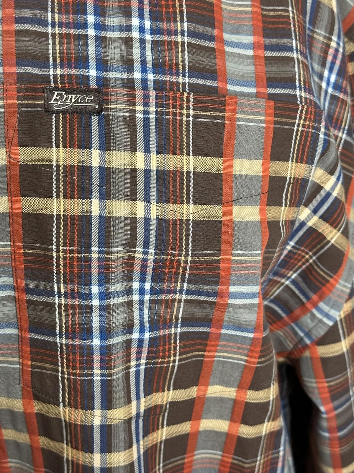 Enyce Vintage Enyce Y2K brown plaid long sleeve button-up shirt Size US XXL / EU 58 / 5 - 6 Thumbnail