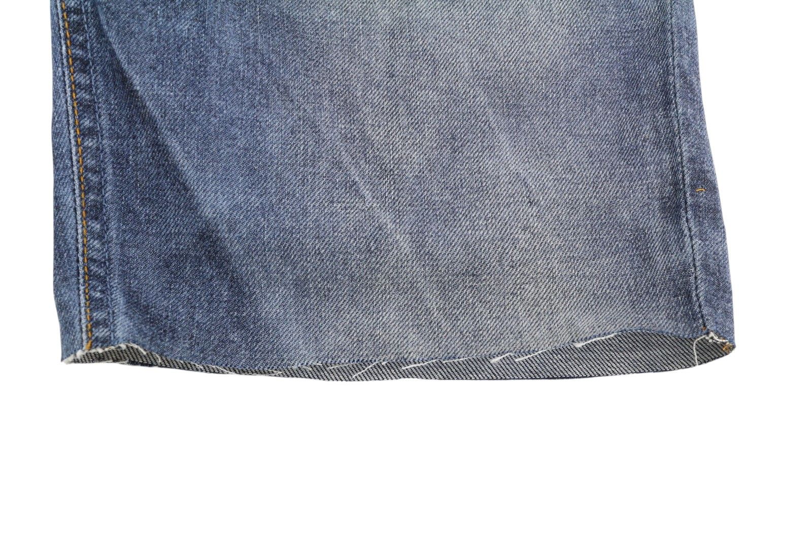 Nudie Jeans GRIM TIM W33 Washed Denim Blue Button Fly Shorts 83838 Size US 33 - 5 Thumbnail