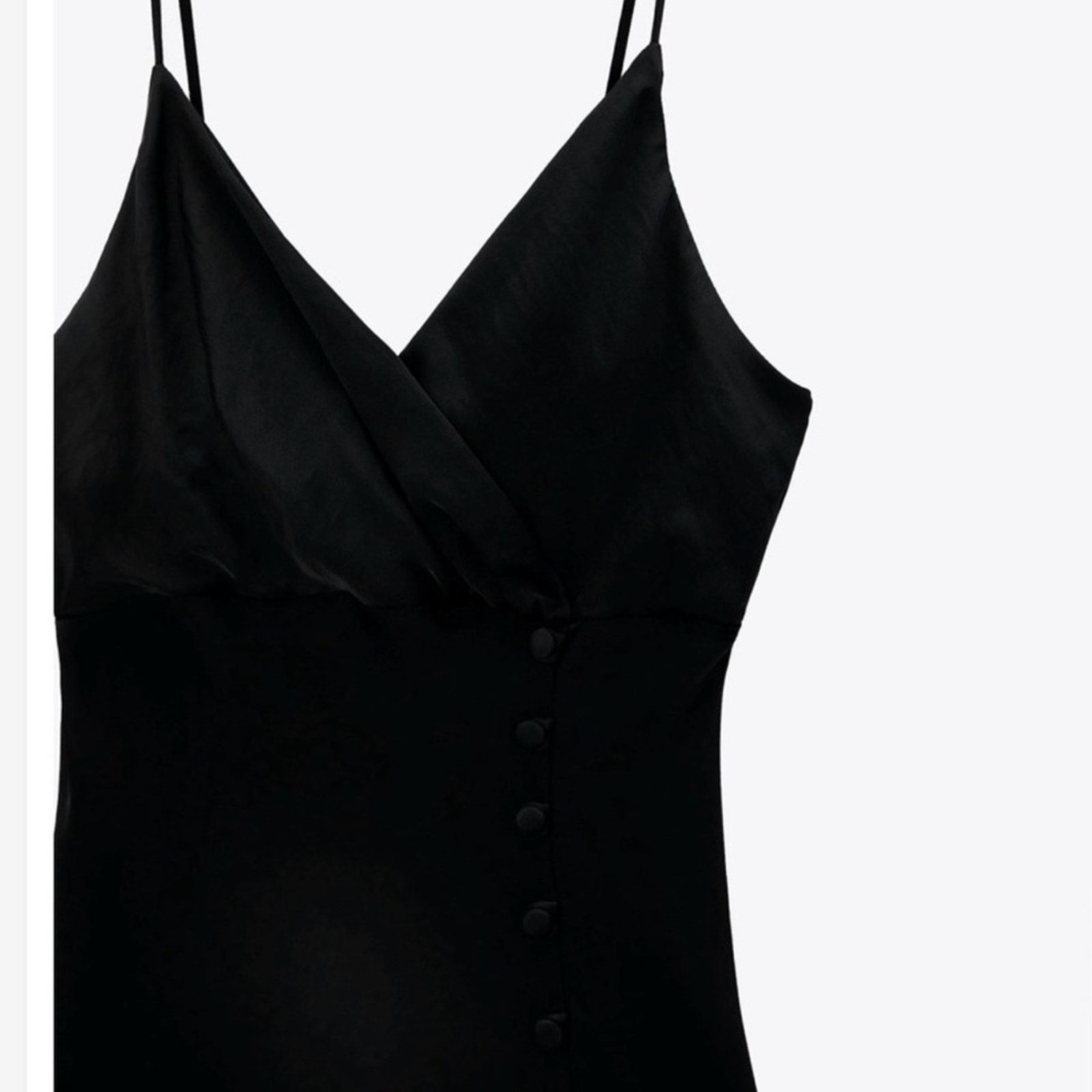 Zara New Zara Chic Black Maxi Dress with Button Detail size XS Size XS / US 0-2 / IT 36-38 - 11 Thumbnail