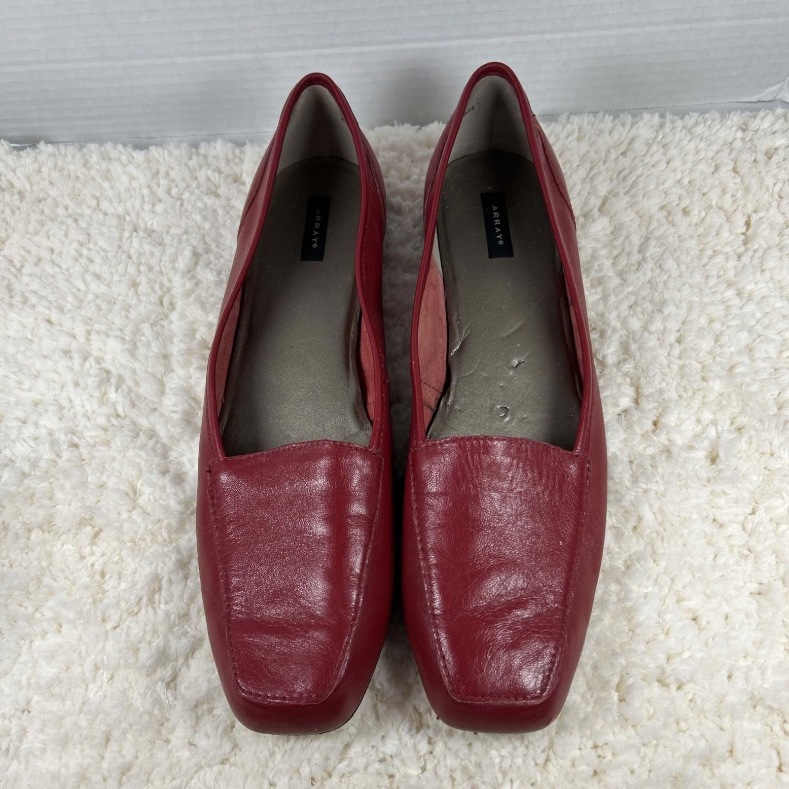 Other Array Freedom Women's Sz10.5 Leather Slip-On Shoe Chili Red Size US 10 / IT 40 - 8 Thumbnail