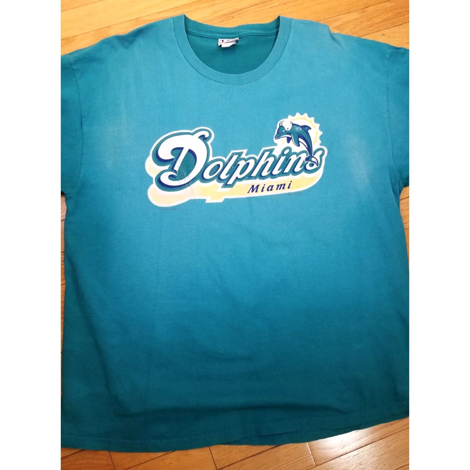 NFL VINTAGE 2001 MIAMI DOLPHINS NFL GRADIANT SUN FADED LEE T-SHIRT XXLARGE BLUE 2XL MEN T-Shirt Size US XXL / EU 58 / 5 - 8 Thumbnail