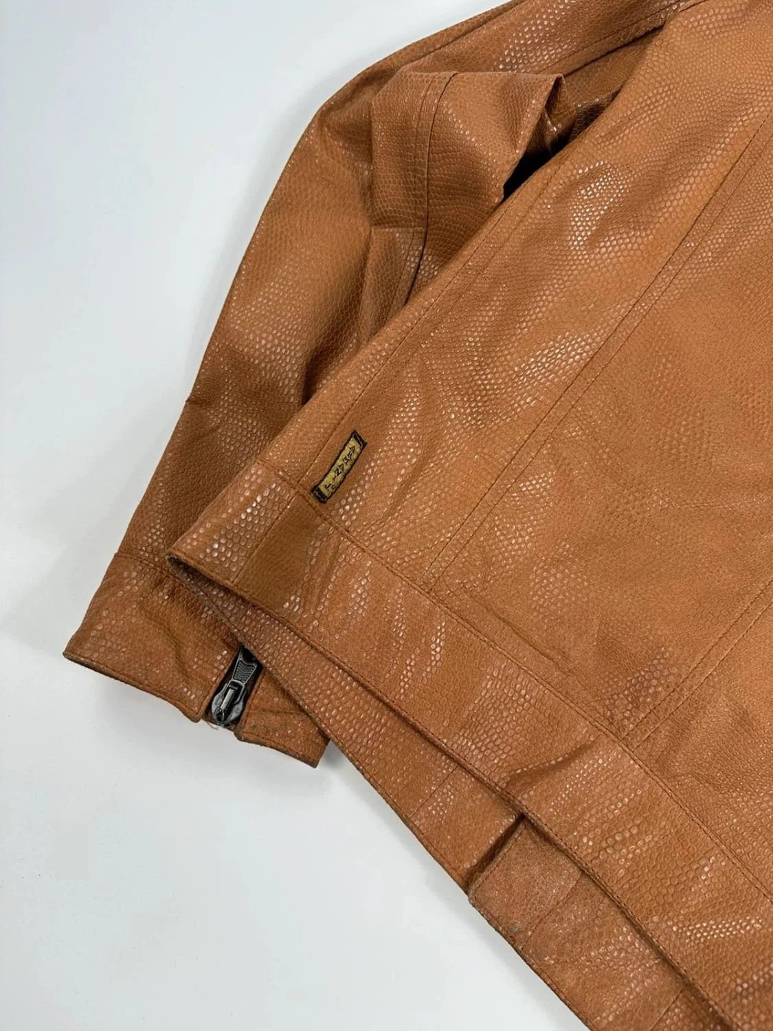 Armani Armani 00's Croco brown leather Jacket Size US M / EU 48-50 / 2 - 7 Thumbnail
