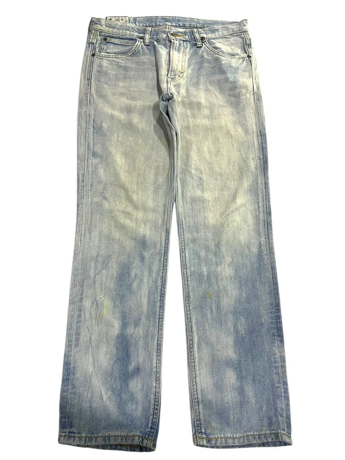 If Six Was Nine VINTAGE LADY LEE RIDERS LIGHT BLUE WASHED DENIM Size 33" - 1 Thumbnail